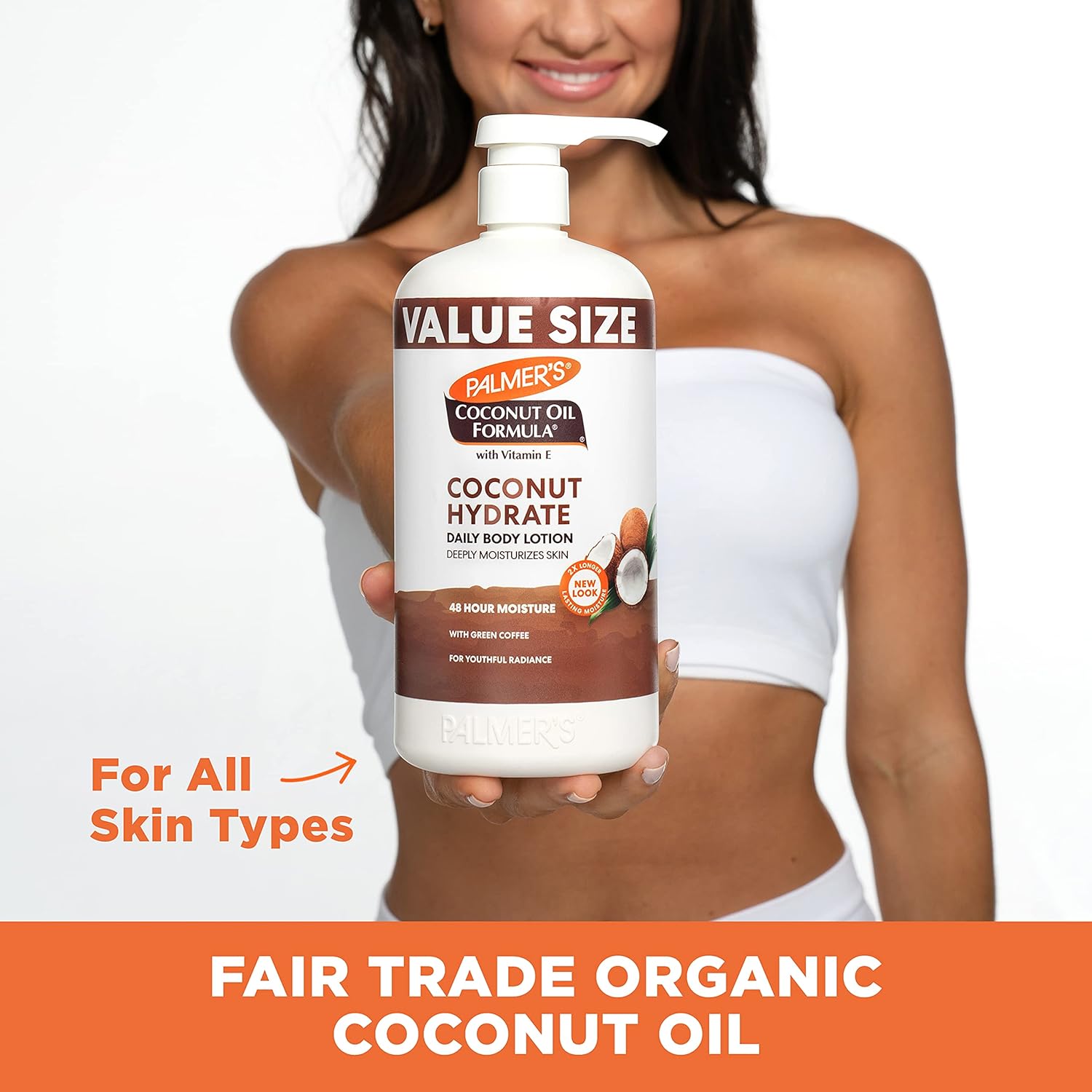 Palmer's Coconut Oil Formula Body Lotion for Dry Skin, Hand & Body Moi