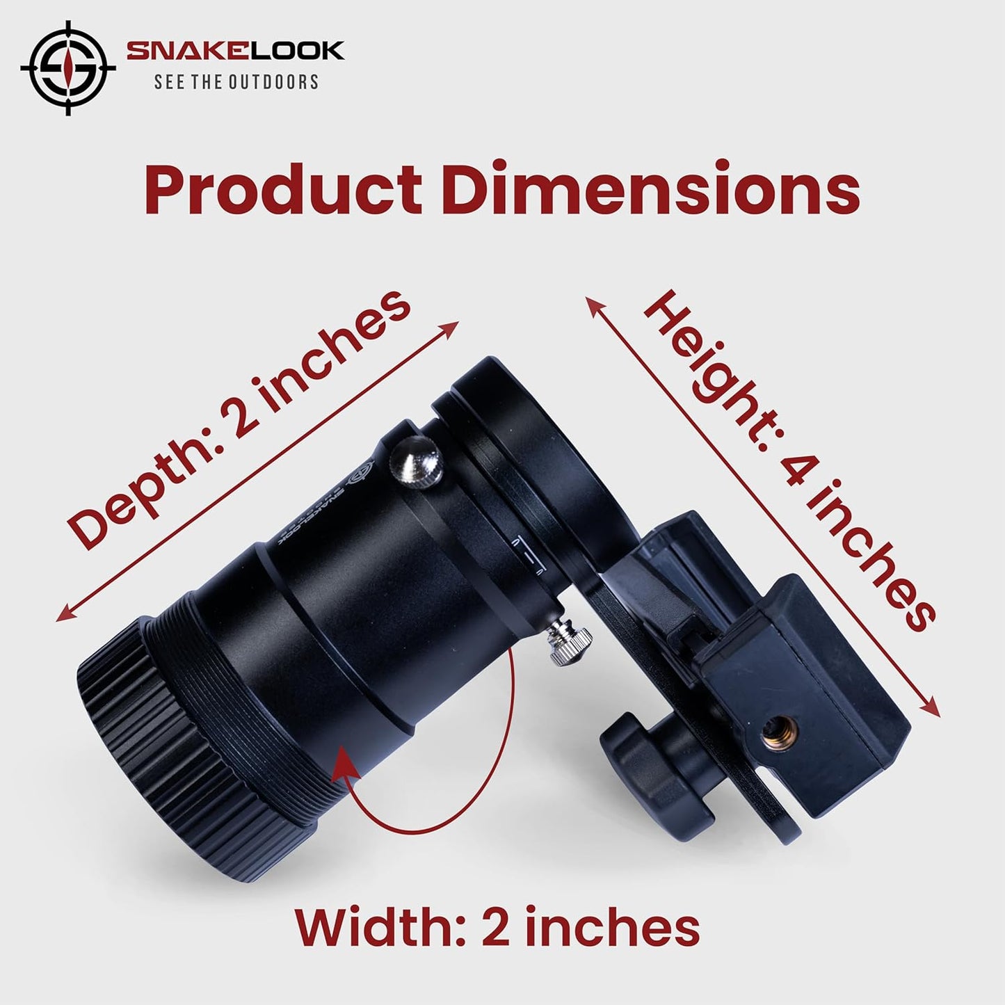 SnakeLook™ GEN 2 Scope Phone Adapter – Quick Connect Universal Smartphone Mount for Filming & Aiming Only – NOT for Shooting or Hunting Perfect to Capture Outdoor Scenes-Universal Phone Adapter-GEN 2