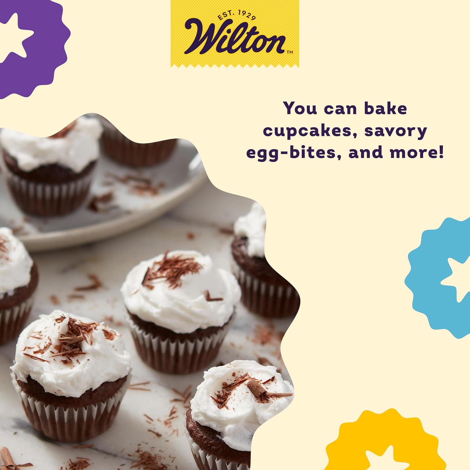 Wilton Gold Non-Stick 24-cup Muffin Pan, Cold-Rolled Steel Bakeware, M