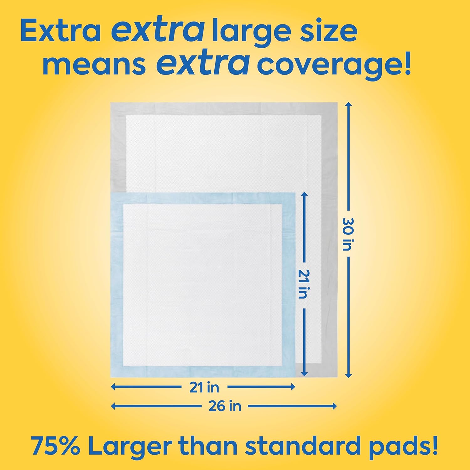 OUT! Petcare Puppy Pads XXL, Heavy Duty, Leak Proof Pee Pads for Dogs,