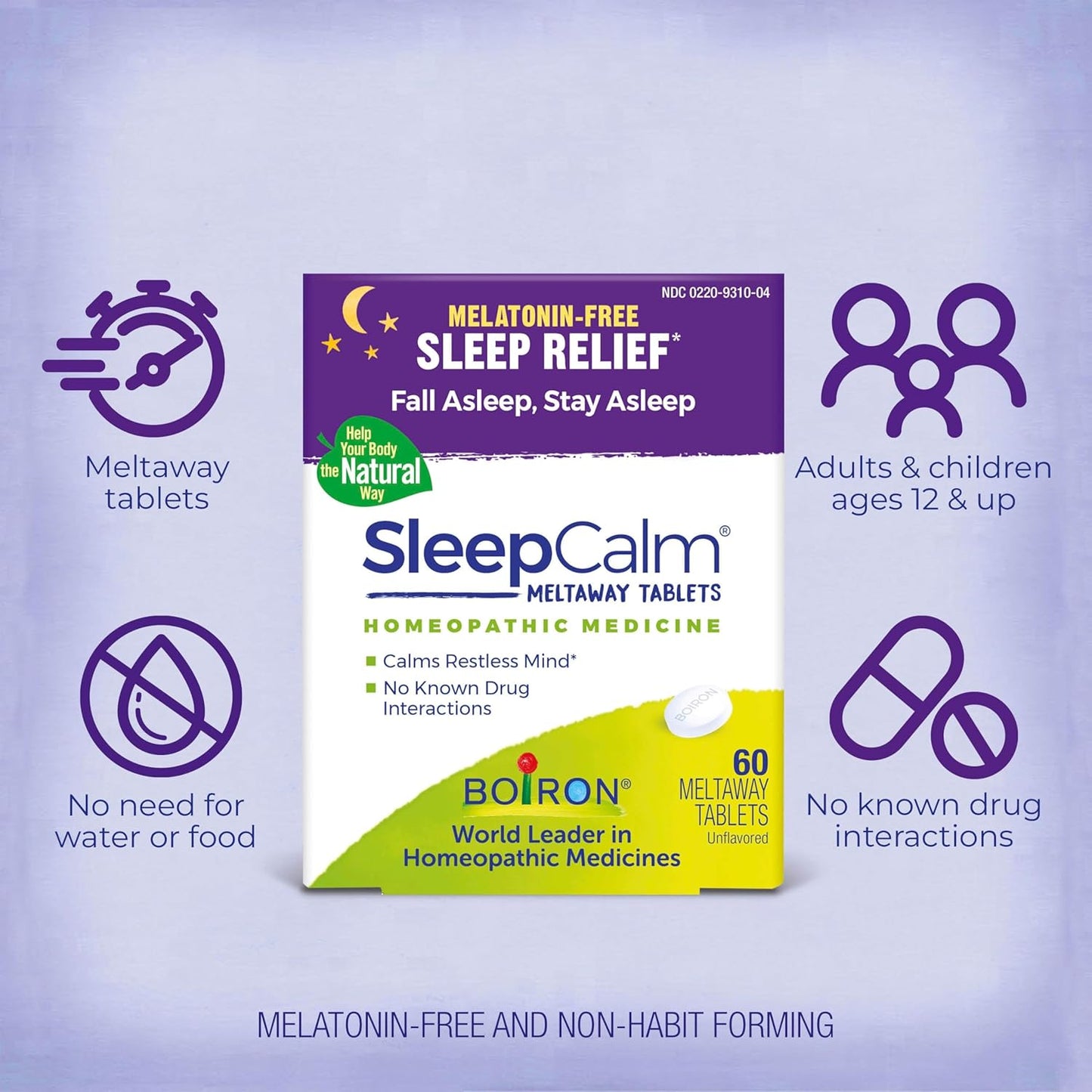 Boiron SleepCalm Sleep Aid for Deep, Relaxing, Restful Nighttime Sleep