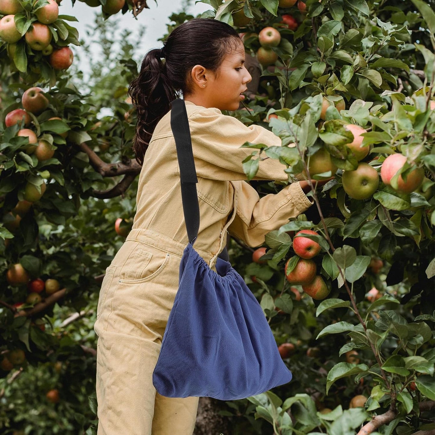 Milisten Fruit Picking Apron Bag Garden Pouch for Outdoor Harvesting w