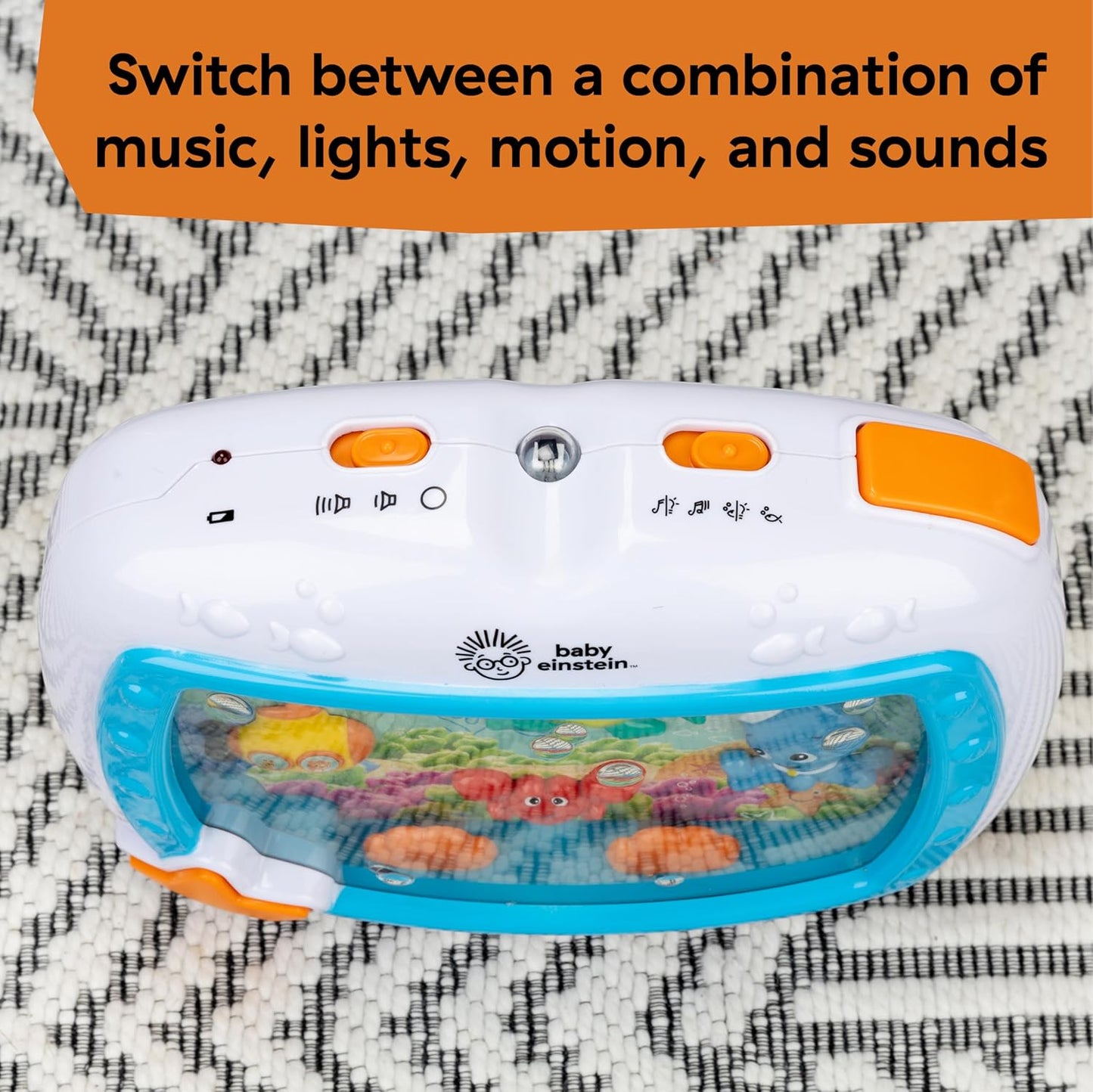 Baby Einstein Sea Dreams Soother Musical Crib Toy and Sound Machine, N