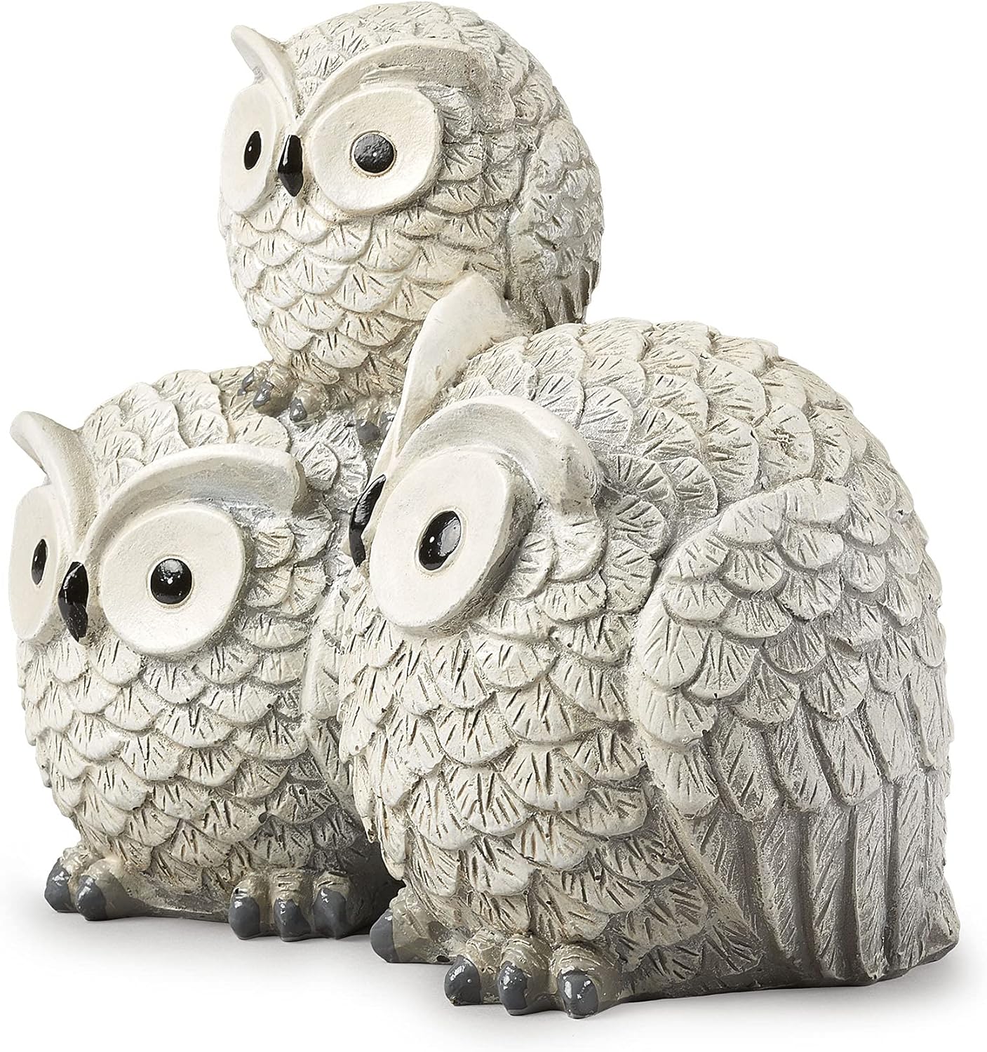Garden Items Owls Garden Statue, one Size, Light Gray