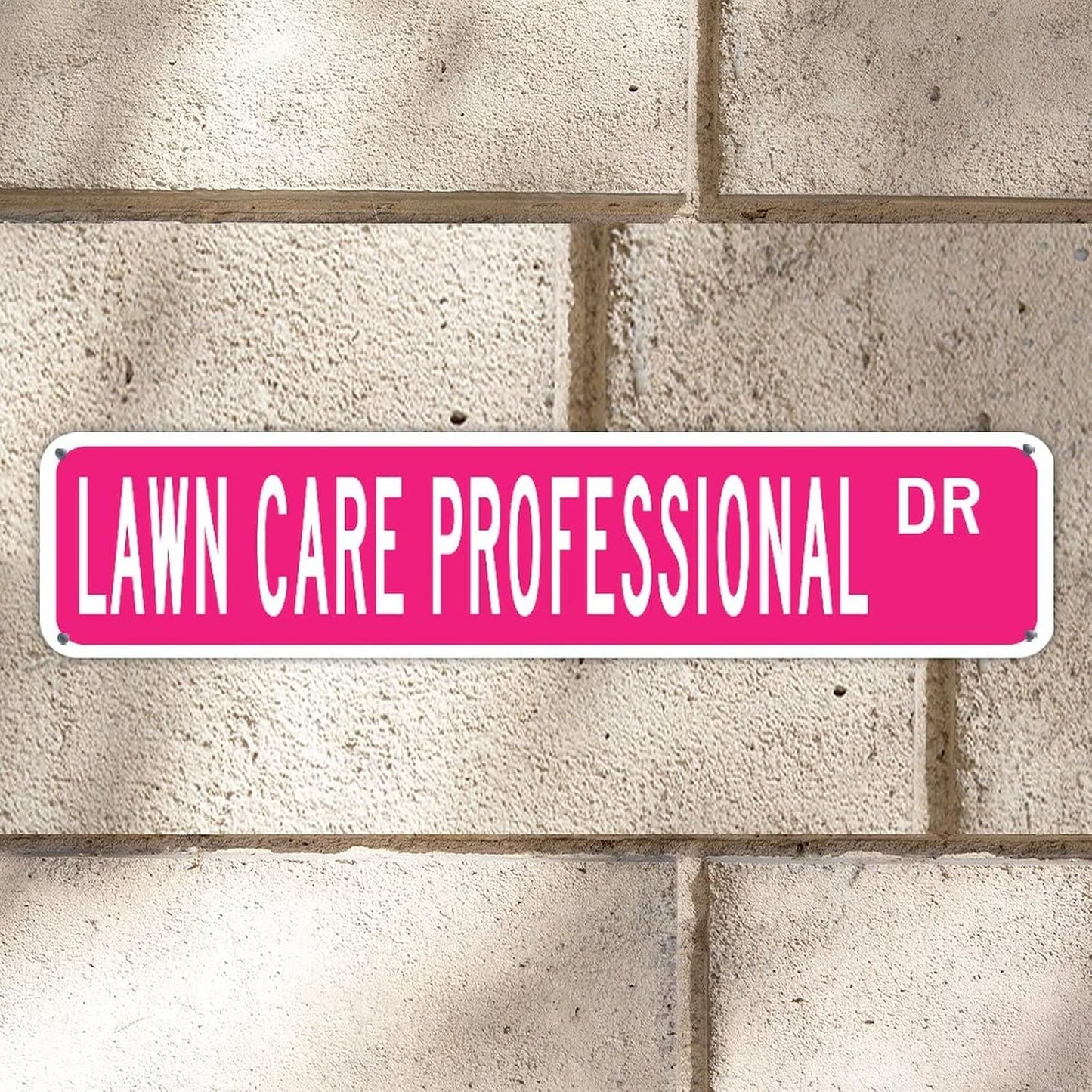 Lawn Care Professional Metal Sign Lawn Care Professional Metal Wall Art Animal Street Sign Farmhouse Sign Lawn Care Professional Gift 4" X 18"
