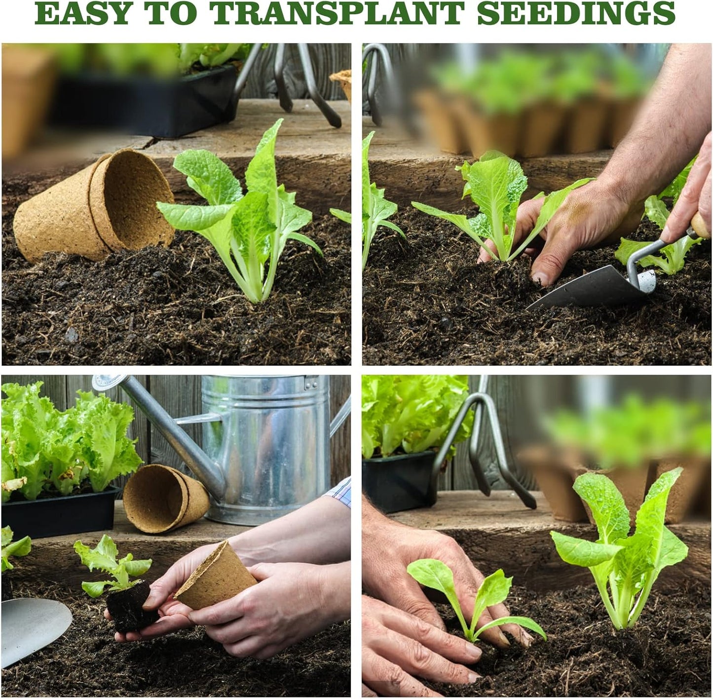 40Pcs 3.15 Inch Peat Pots, Biodegradable Eco-Friendly Round Plant Seed