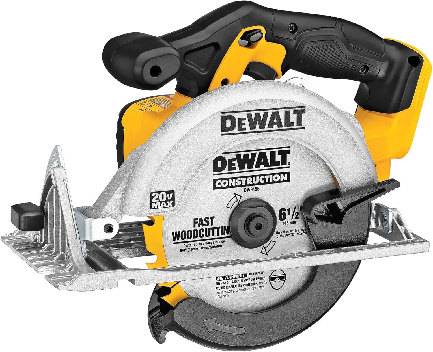 DEWALT 20V MAX Circular Saw, Cordless Sidewinder Style Portable, 6-1/2