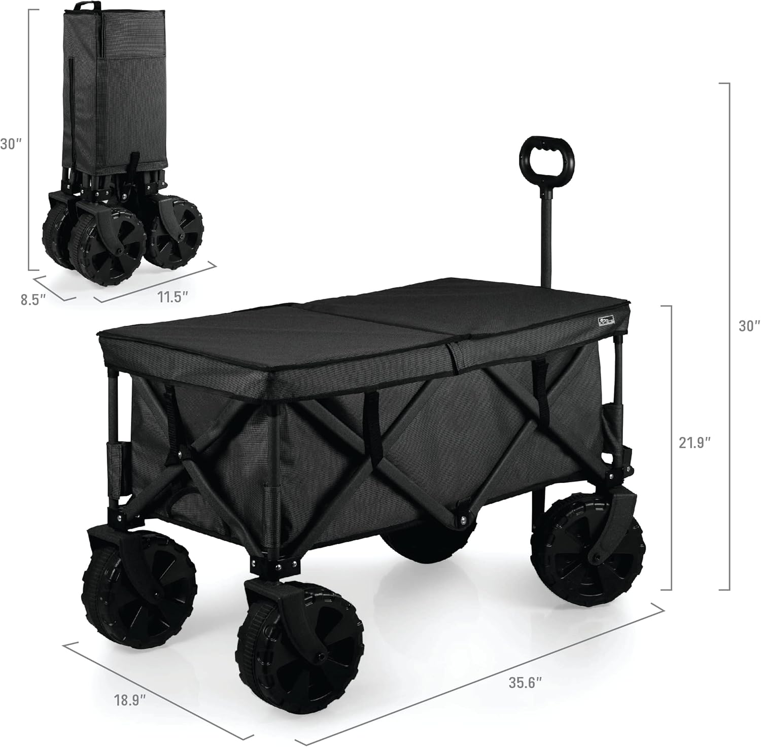 PICNIC TIME NFL Adventure Wagon Elite All-Terrain Portable Utility Wag