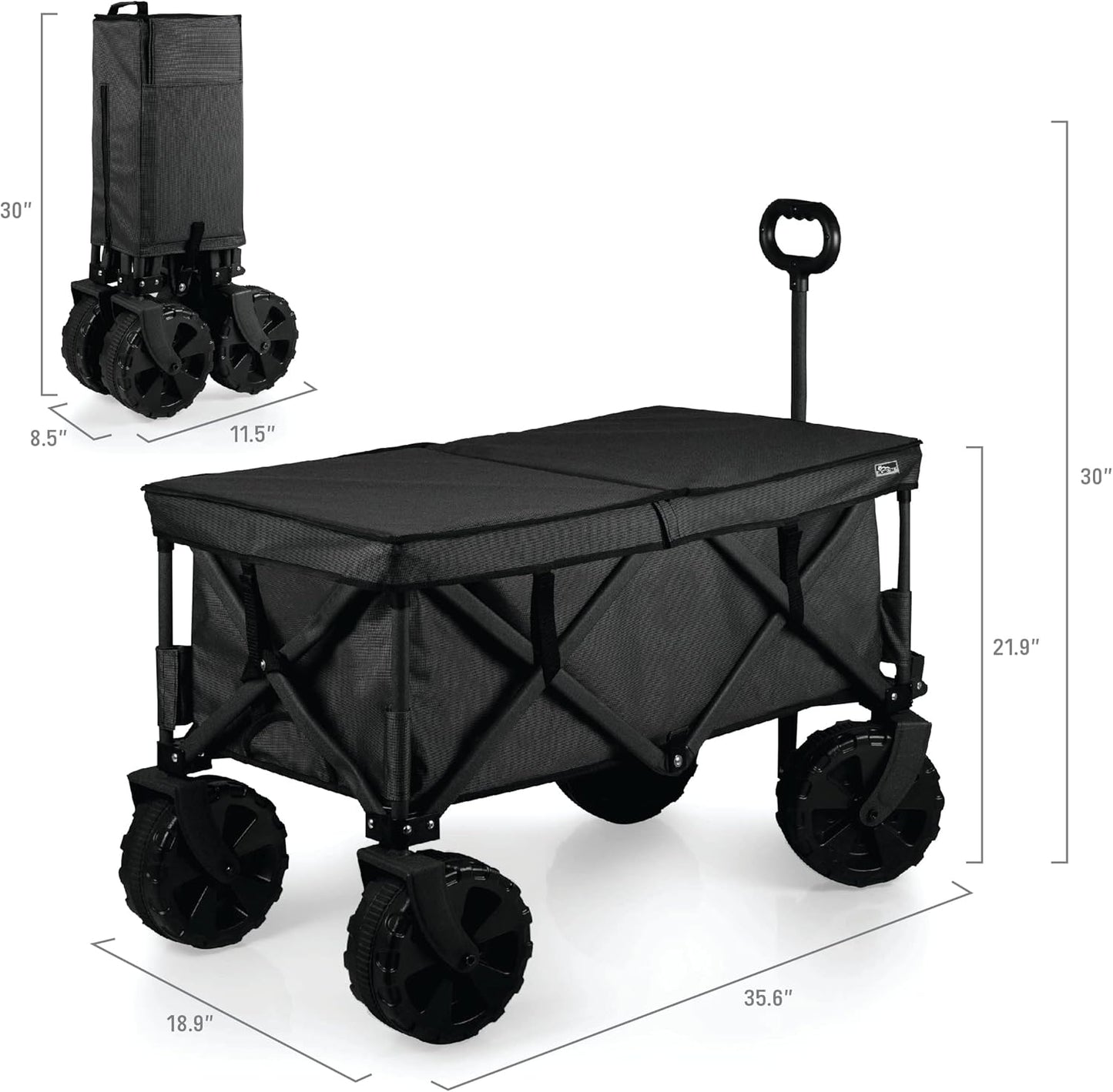 PICNIC TIME NFL Adventure Wagon Elite All-Terrain Portable Utility Wagon