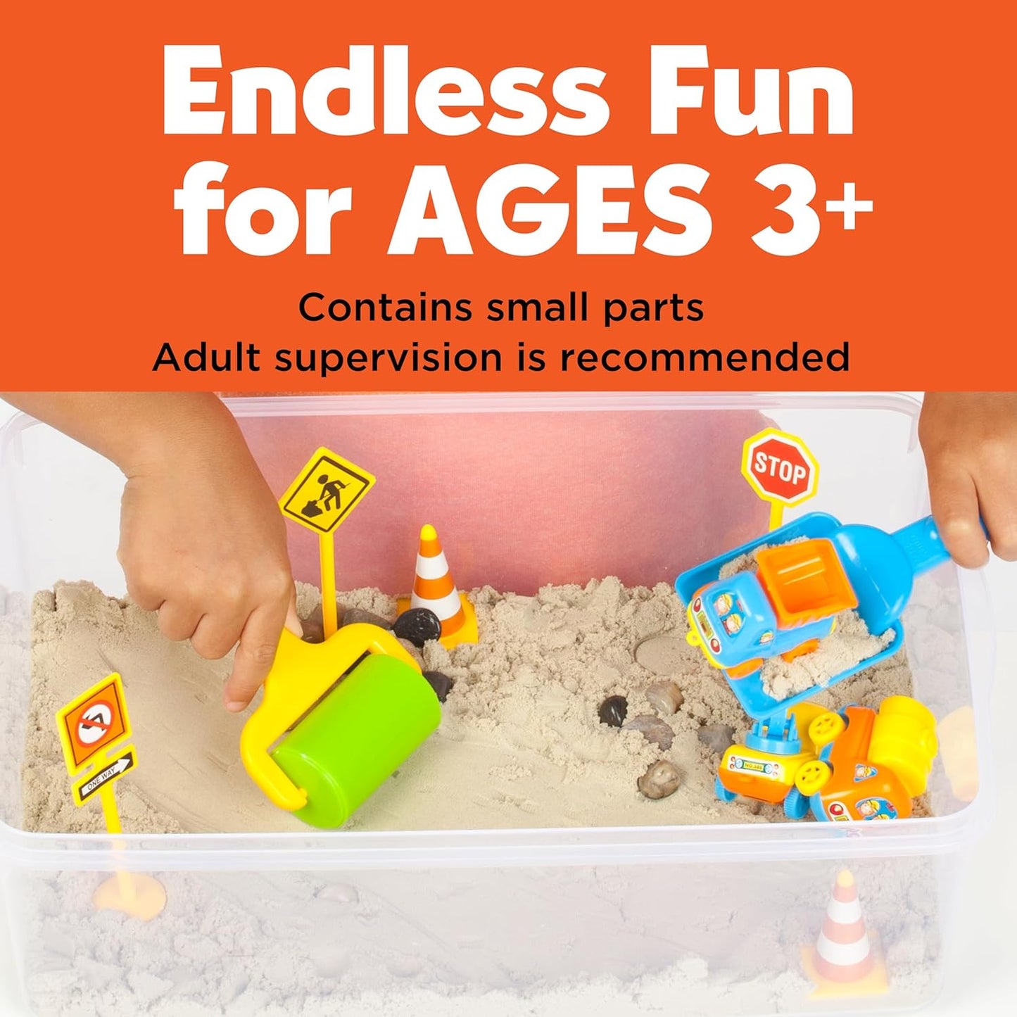 Creativity for Kids Sensory Bin: Construction Zone Playset - Preschool