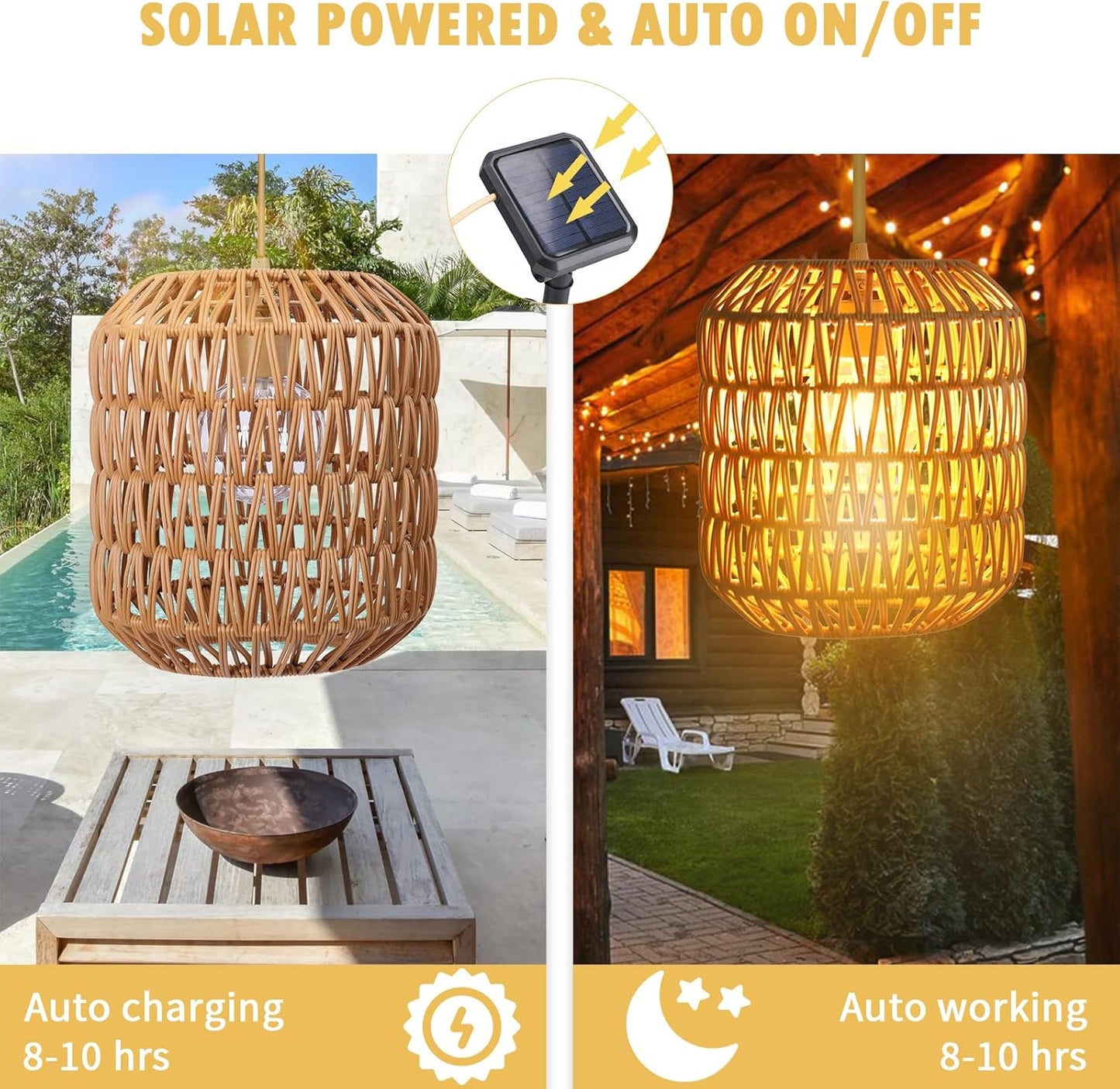 Outdoor Chandelier Solar Pendant Light Outdoor Hanging Lantern Solar Chandelier with Edison Bulb Remote Dimmable Waterproof for Porch Patio Gazebo Garden Yard Decoration