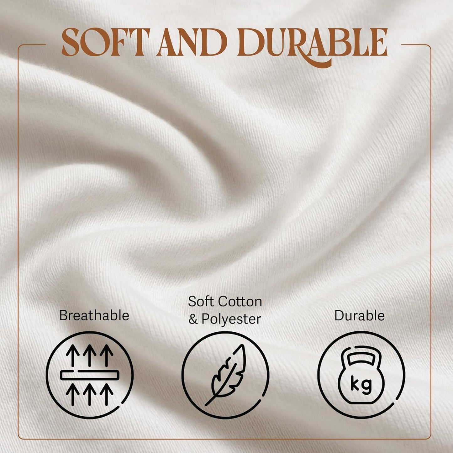 BLISSFORD - 2 Pack Fitted Hospital Bed Sheets with Elastic All Around 