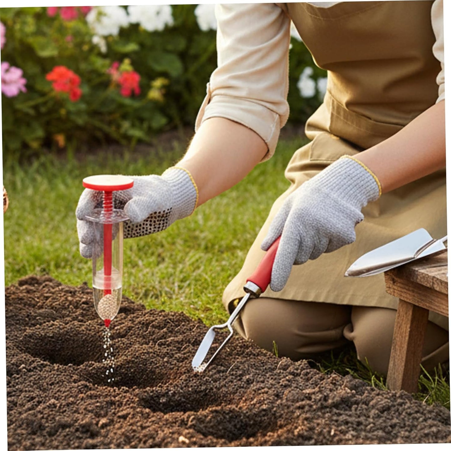 3Pcs Seed Planter Tool, Mini Hand Seed Dispenser for Precise Planting, Garden Seeder for Small Seeds