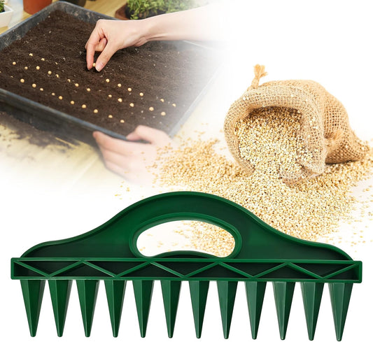 The Row Seeder by Seeding Square – Handheld Garden Tool for Precise Se