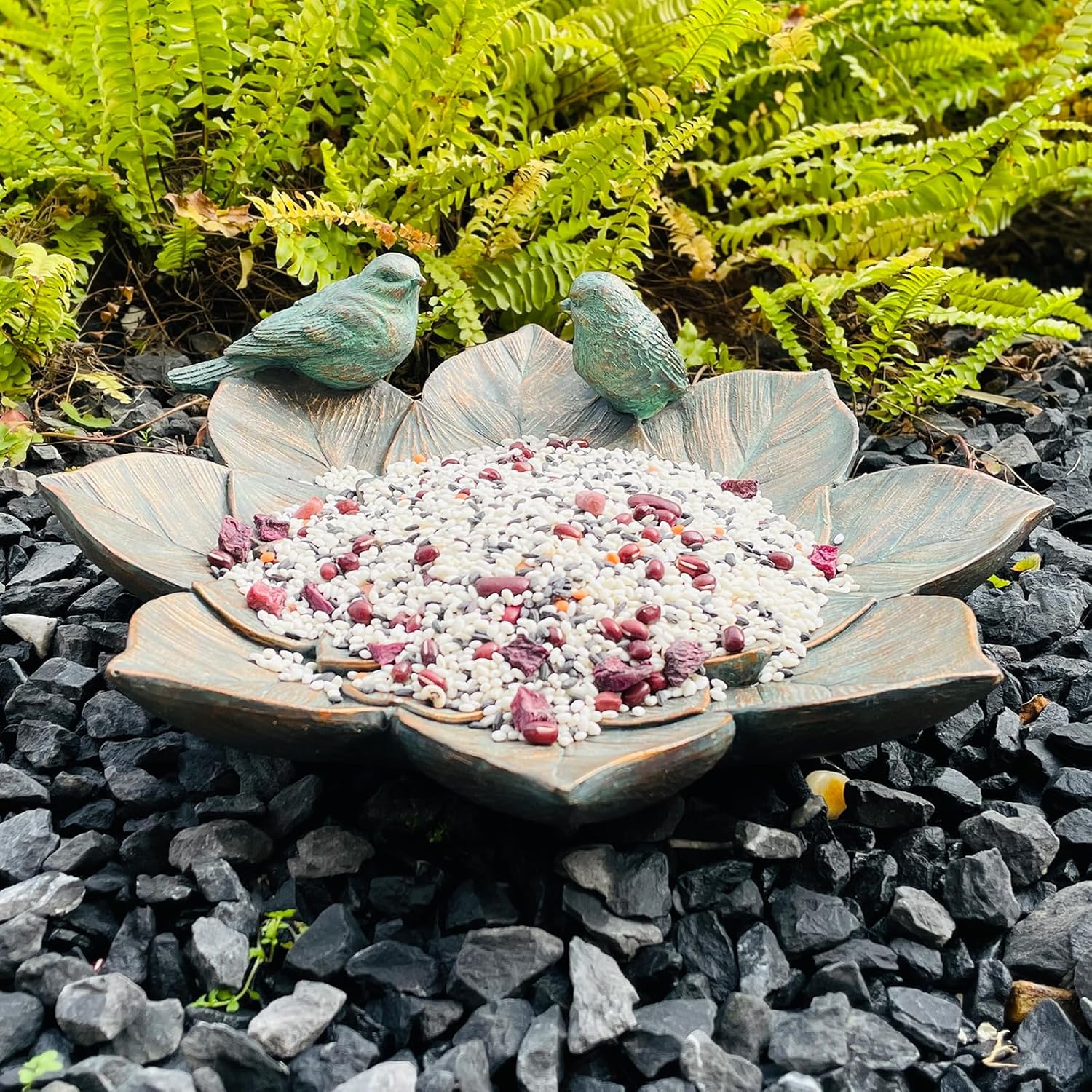 Bird Feeder Wild Bath Bowl Outdoors Antique Outdoor Garden Bird Bath R