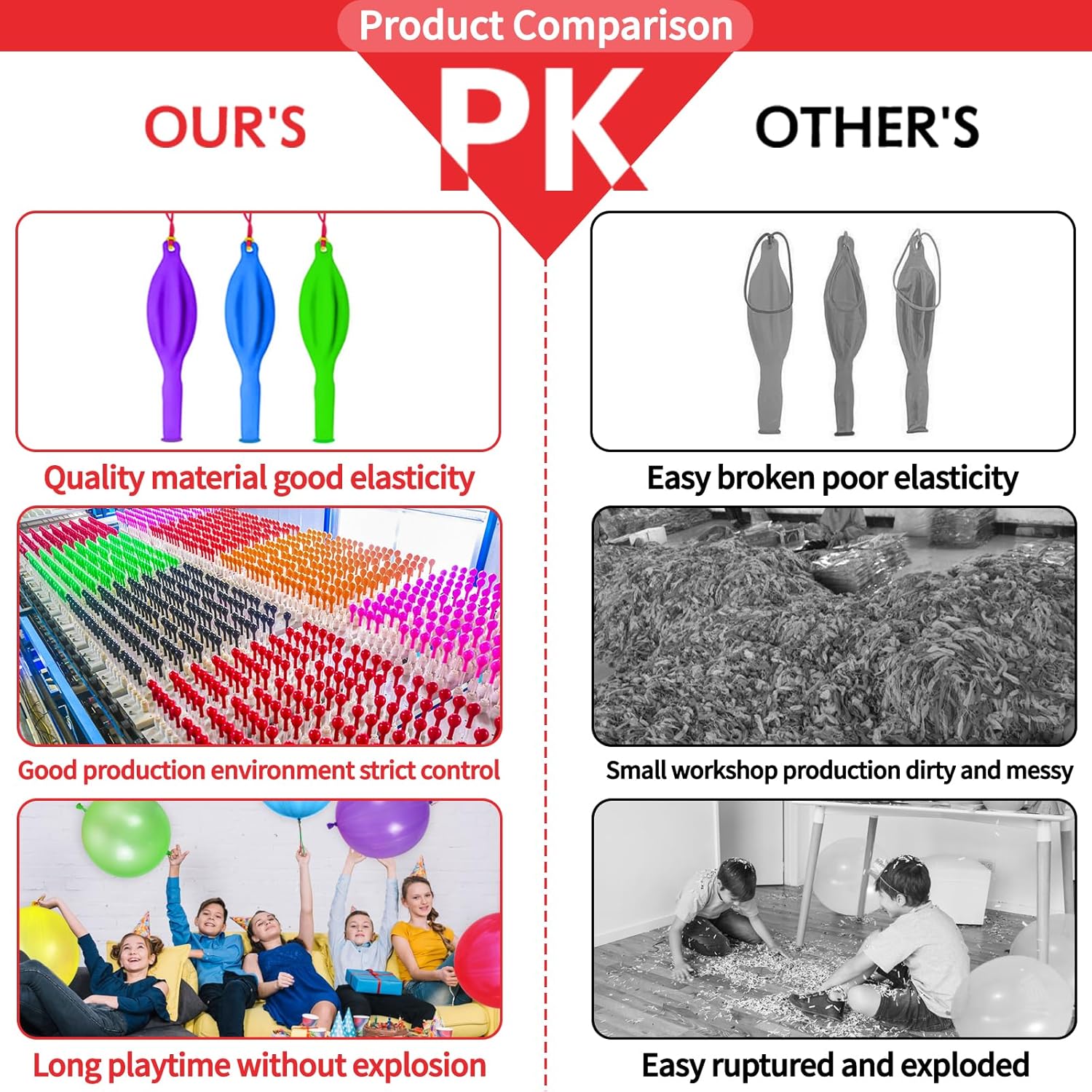 30Pcs Punch Balloons, Thickened Neon Punching Balloon Heavy Duty Party