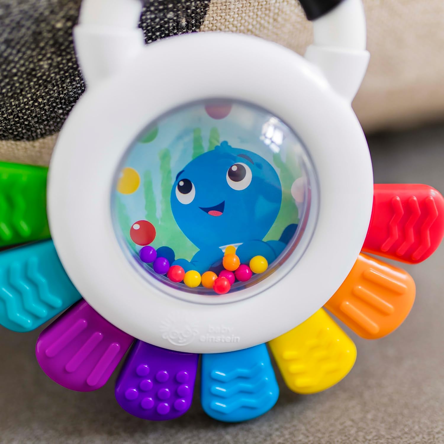 Baby Einstein Outstanding Opus The Octopus Sensory Rattle & Teether Mu