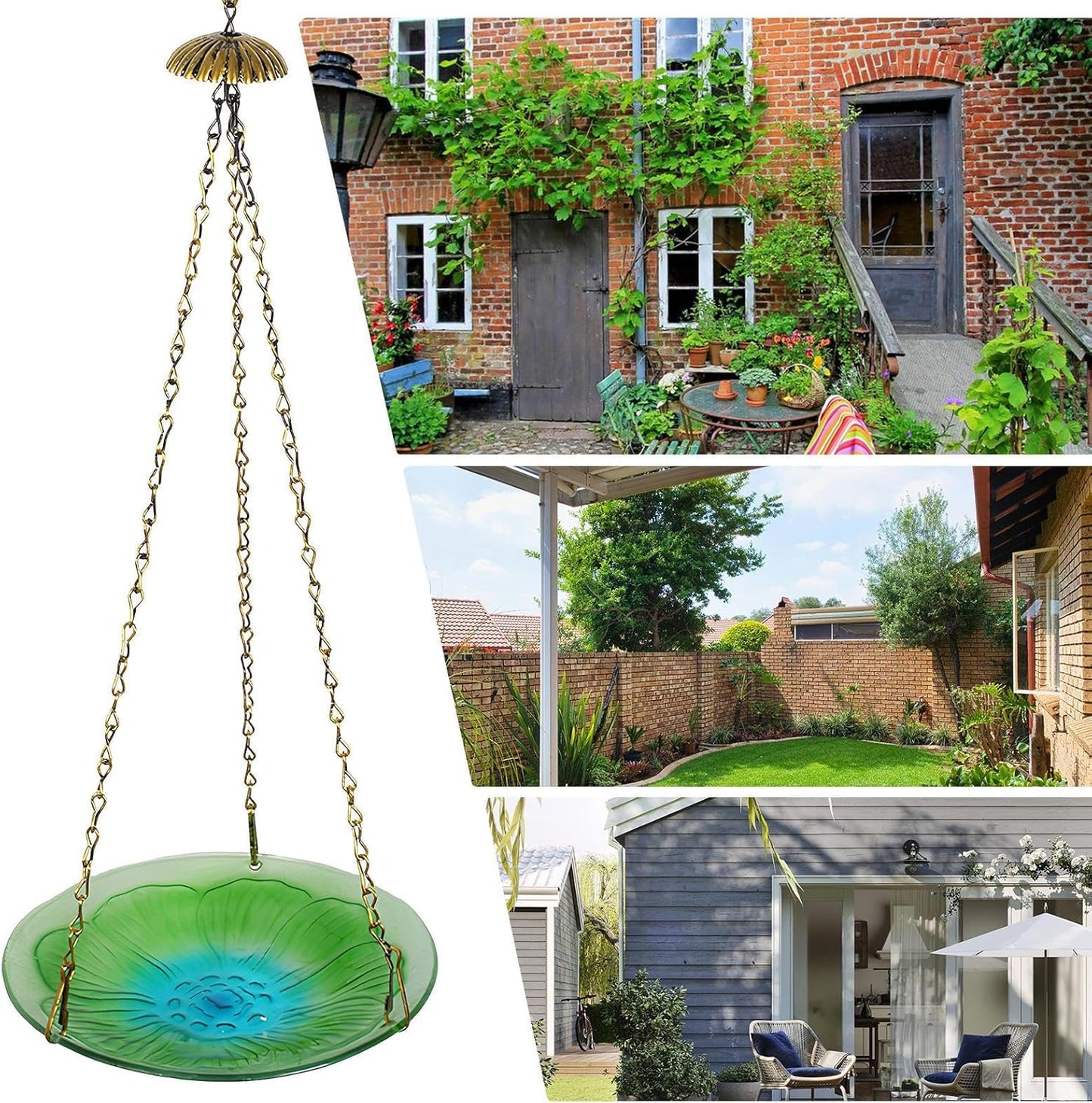 Decorative Hummingbird Feeder, Floral Pattern Dish, Flower Design Window Feeder, Outdoor Garden Backyard Porch Park Balcony Patio Bird Feeding Station, Easy Clean for Attracting Birds