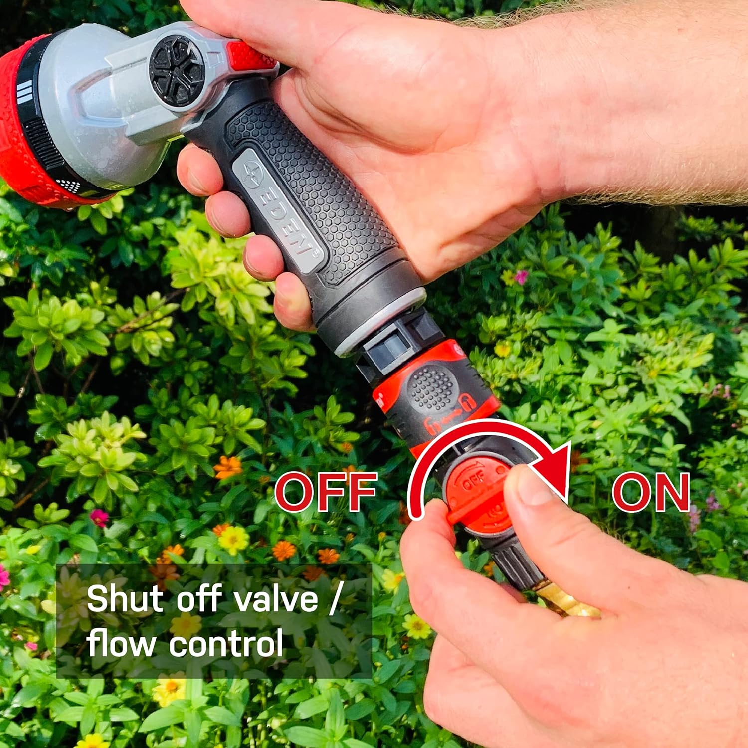 Eden 93218 Premium Garden Hose Quick Connect Kit | 9-Piece / 3-Pair Sn