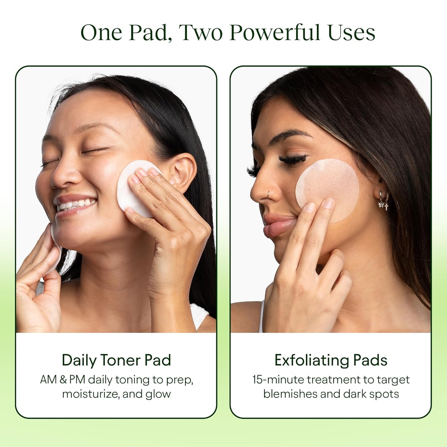 JiYu Toning Polish Pads - Korean Skincare for Dark Spots, Wrinkles & D