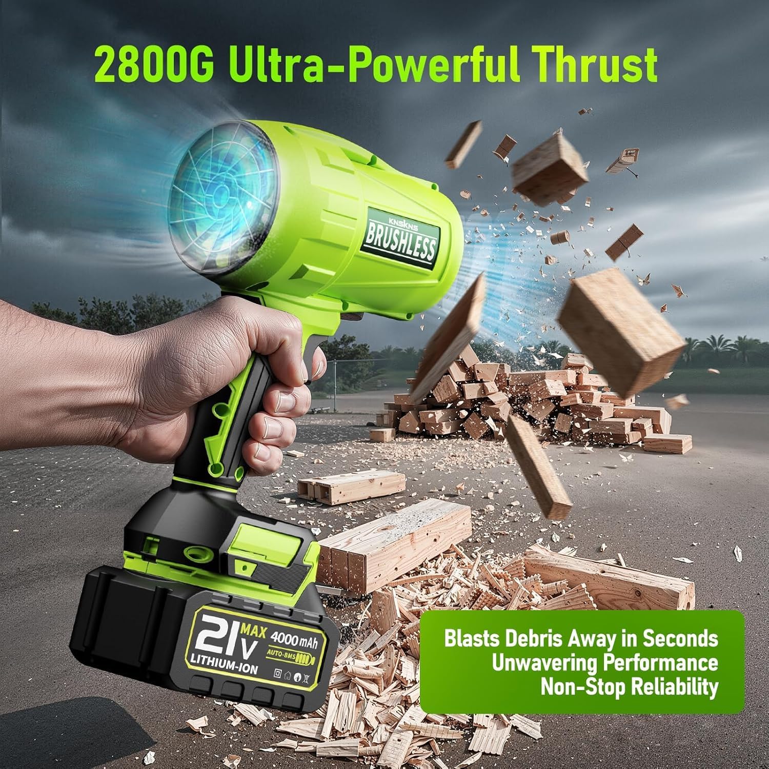Electric Leaf Blower Cordless,580000RPM Lightweight Handheld Leaf Blow