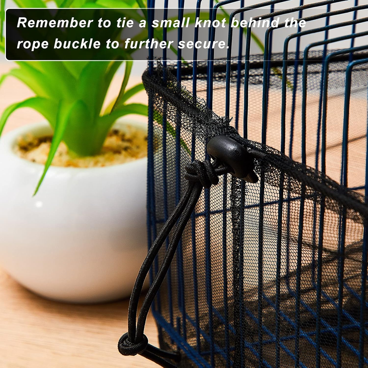 Shappy Large Bird Cage Seed Catcher,Bird Cage Cover Net Skirt Guard,Ad
