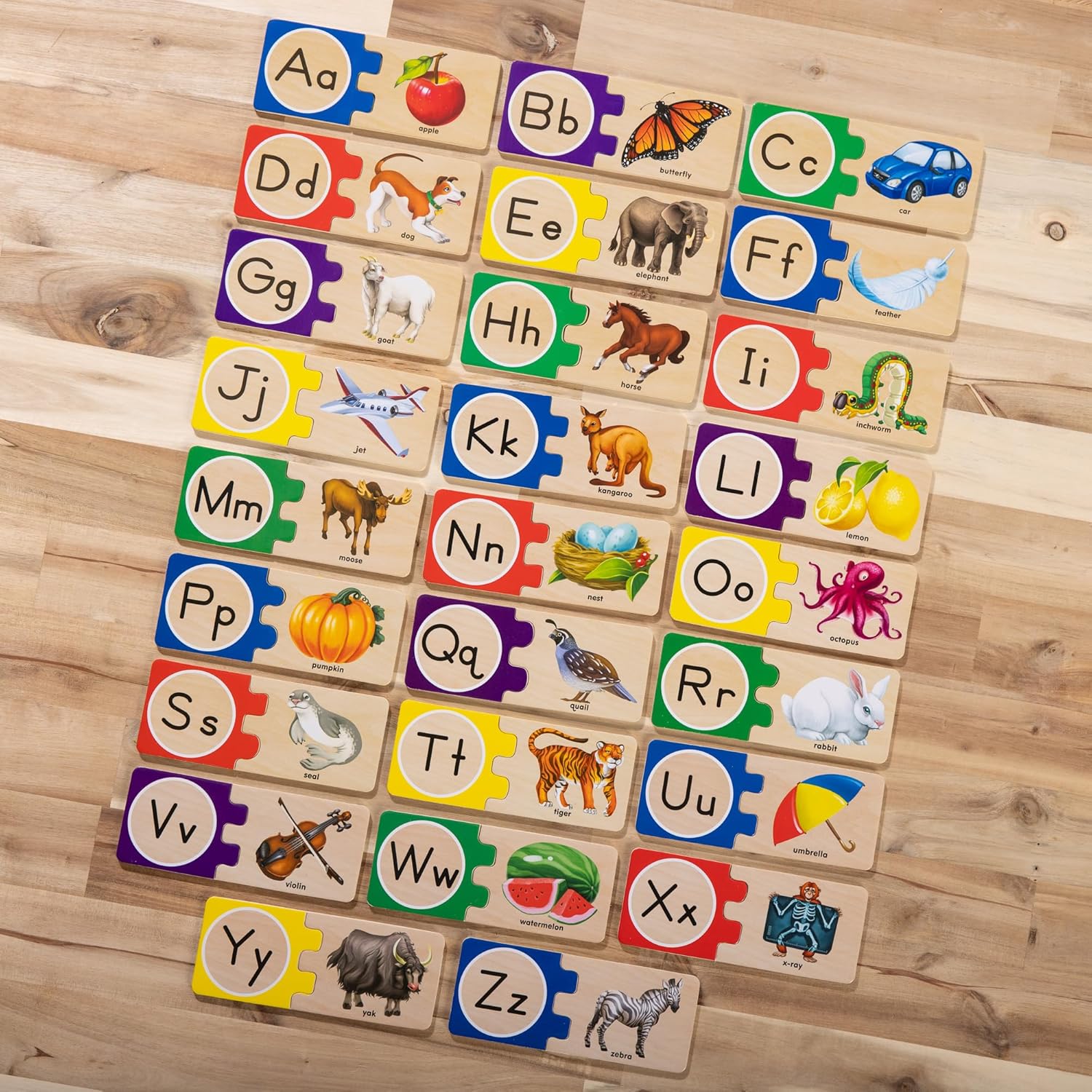 Melissa & Doug Self-Correcting Alphabet Puzzle (52 pcs) with Toy Stora