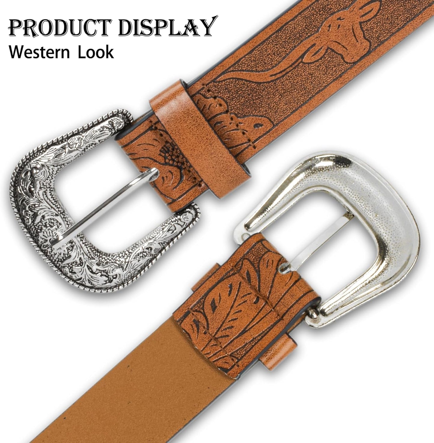 INOGIH Adjustable-Vintage-Western-Cowboy-Belt Women Men - Cowboy-Style