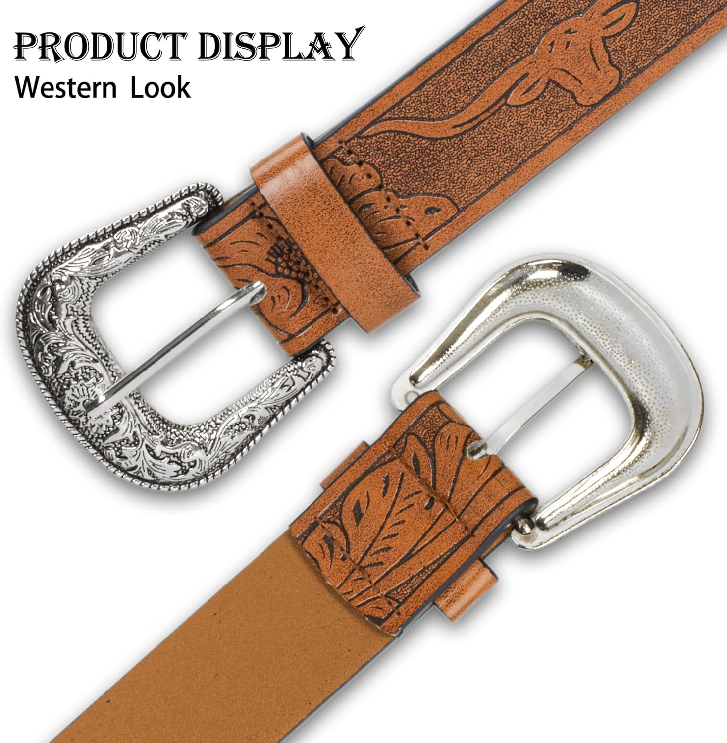 INOGIH Adjustable-Vintage-Western-Cowboy-Belt Women Men - Cowboy-Style