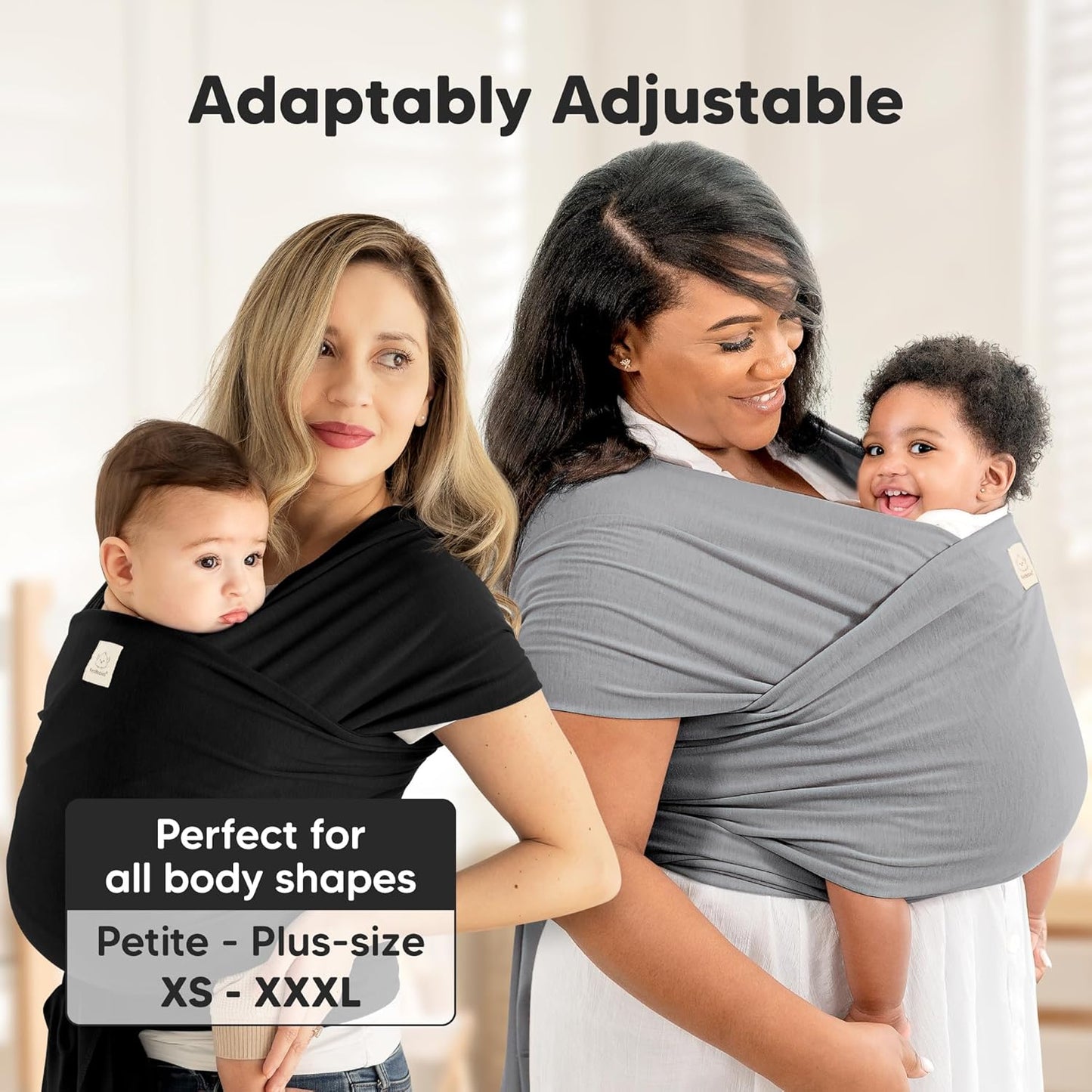 KeaBabies Baby Wrap Carrier - All in 1 Original Baby Carrier Newborn t