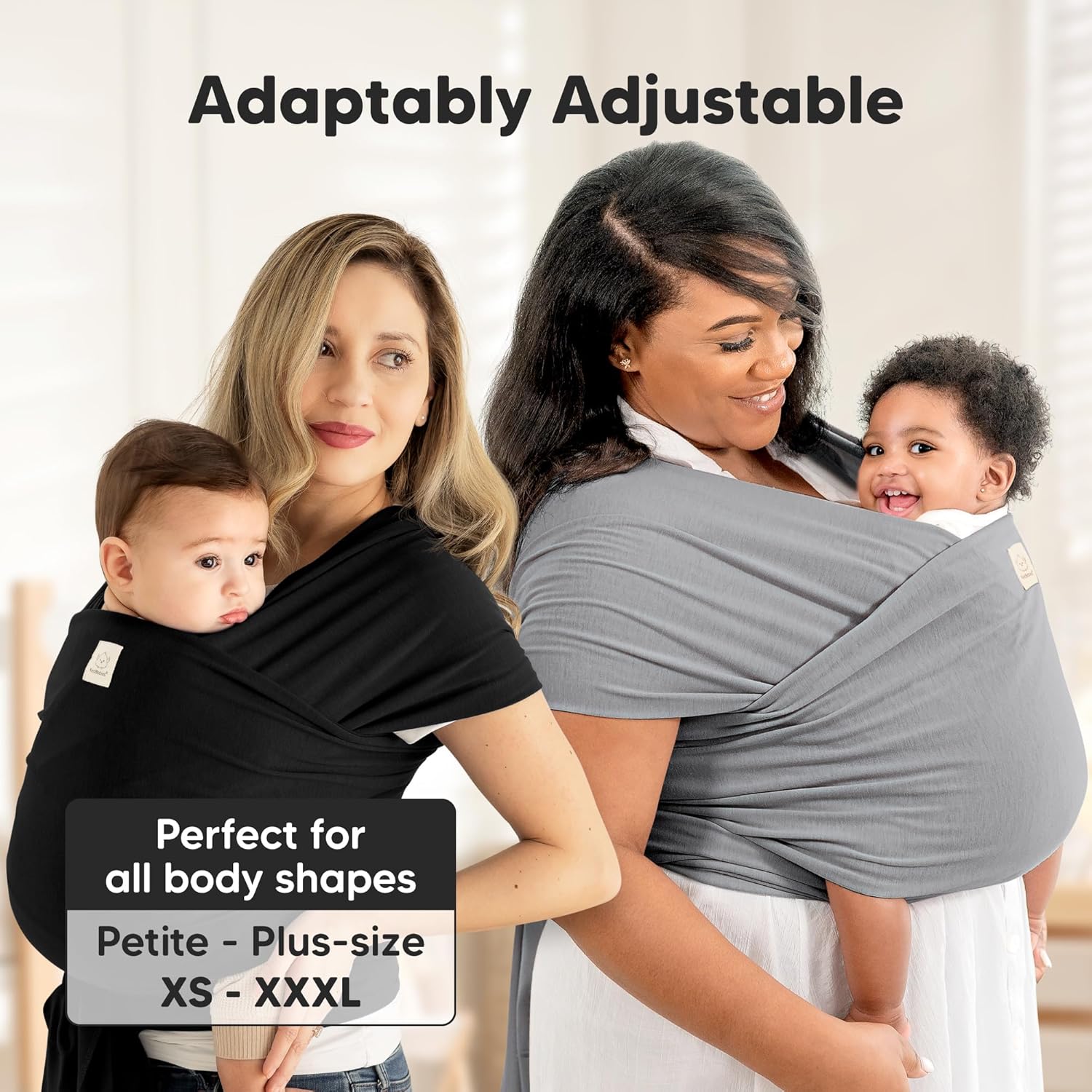 KeaBabies Baby Wrap Carrier - All in 1 Original Baby Carrier Newborn t