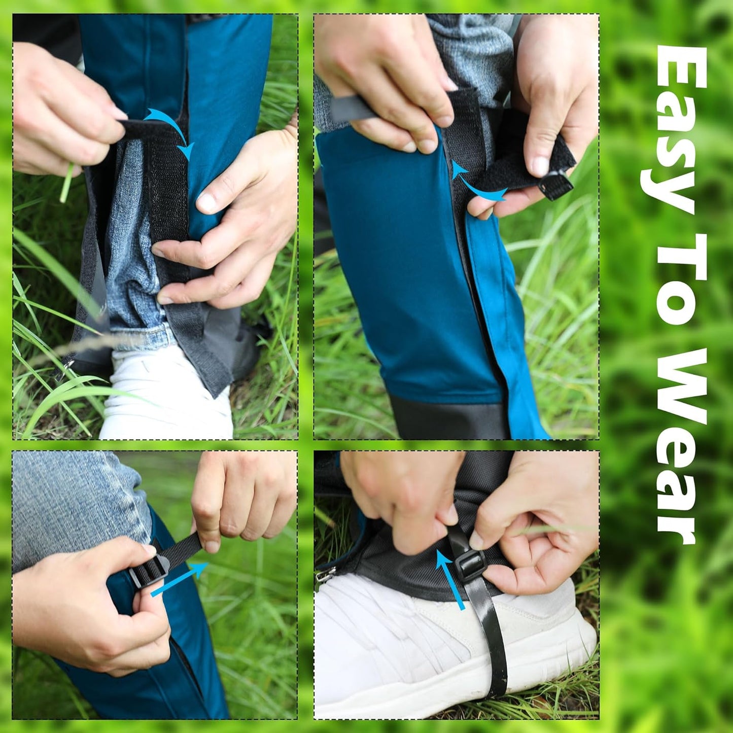 Tlswshsy Trimmer Brush Leg Gaiters-Waterproof Leg Guards for Trimming-