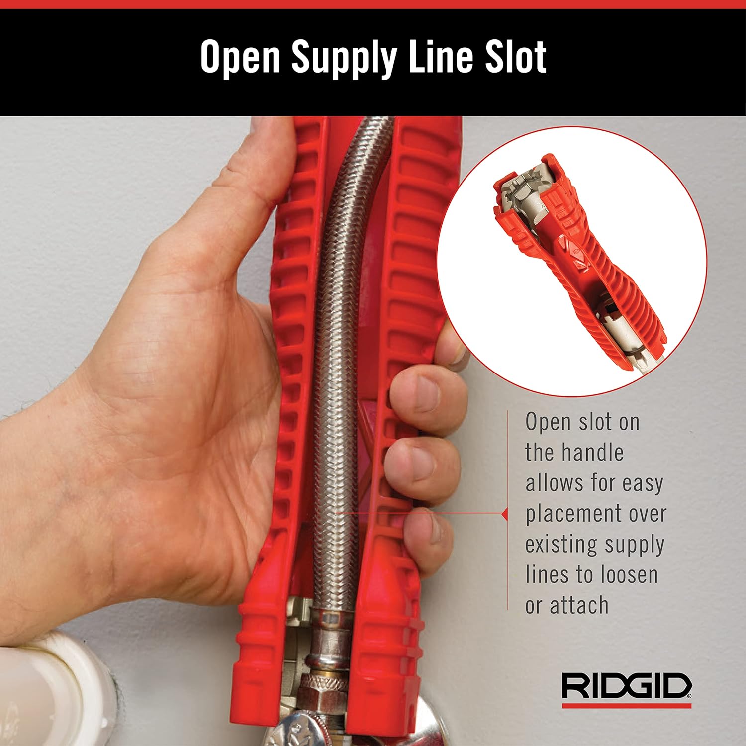 RIDGID 57003 EZ Change Plumbing Wrench Faucet Installation and Removal