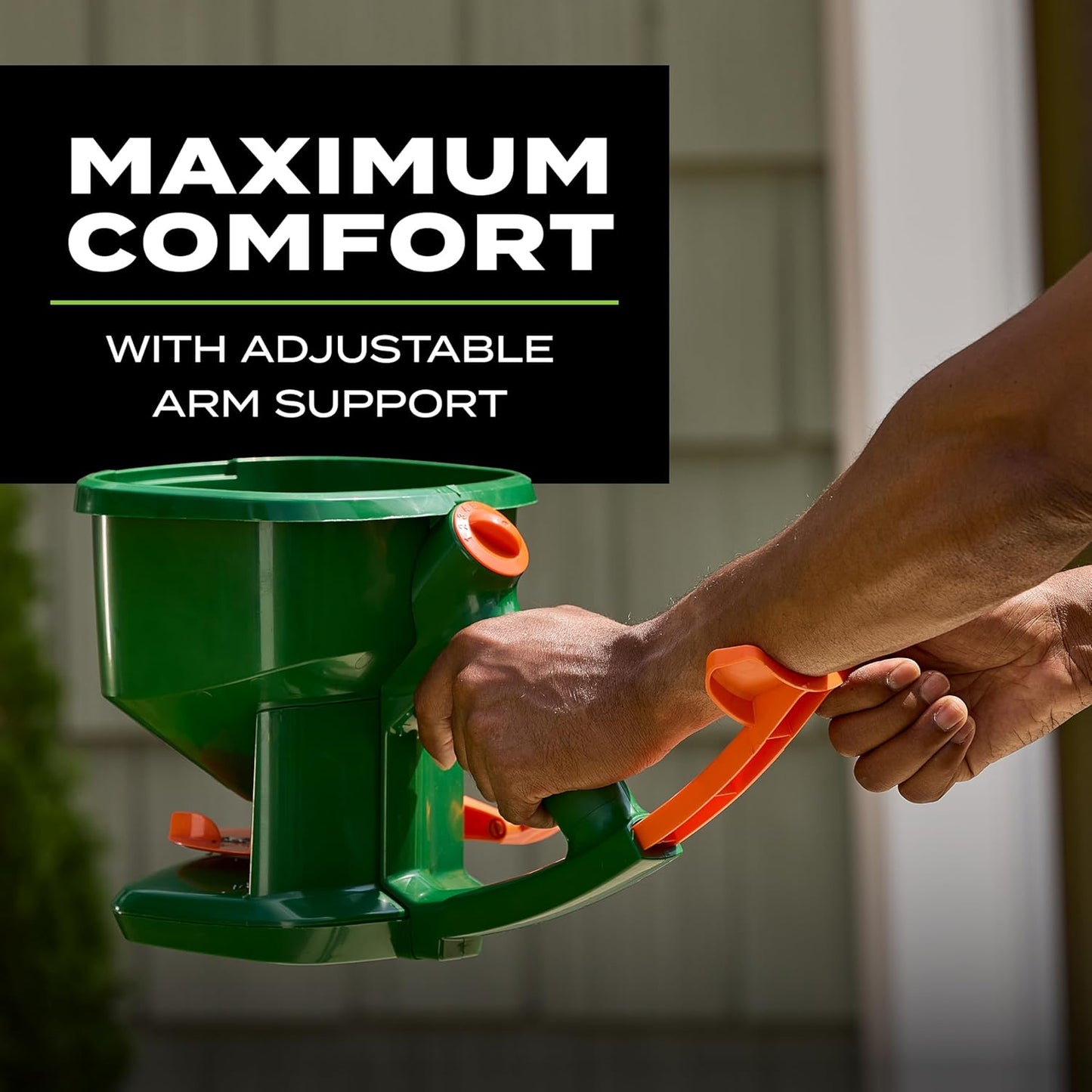 Scotts Whirl Hand-Powered Spreader - for Grass Seed, Lawn Fertilizers,