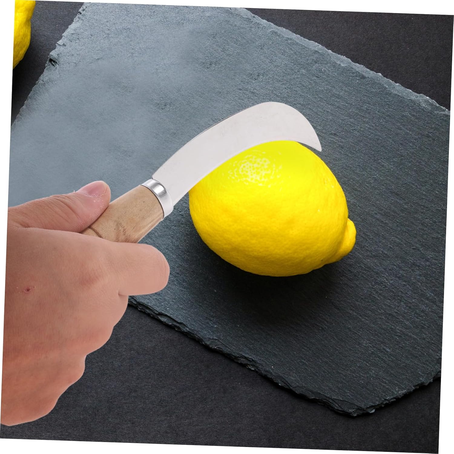BESTOYARD Stainless Steel Fruit Knife Curved Pineapple Cutter Multifun