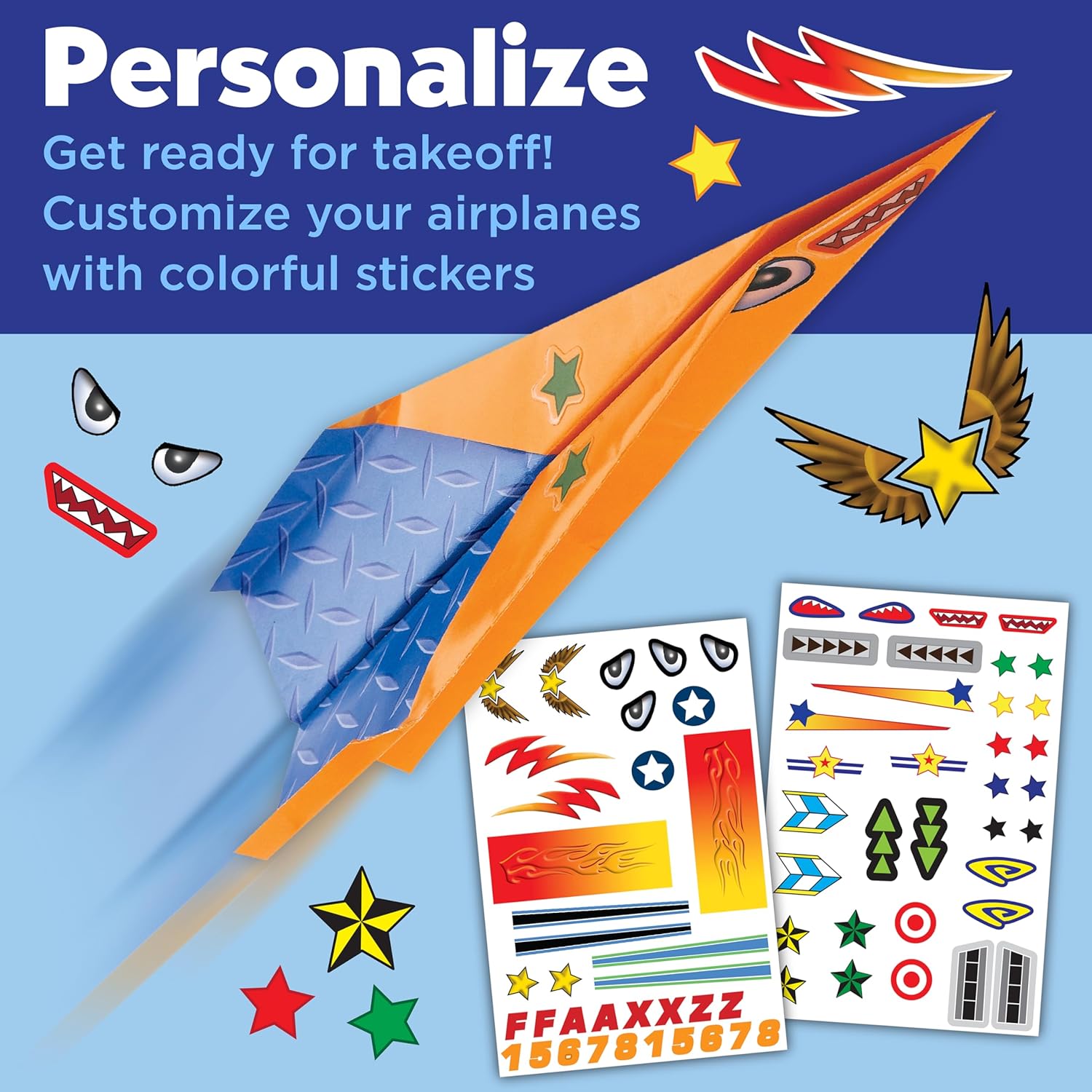 Creativity for Kids Paper Airplane Squadron - Create 20 Paper Airplane