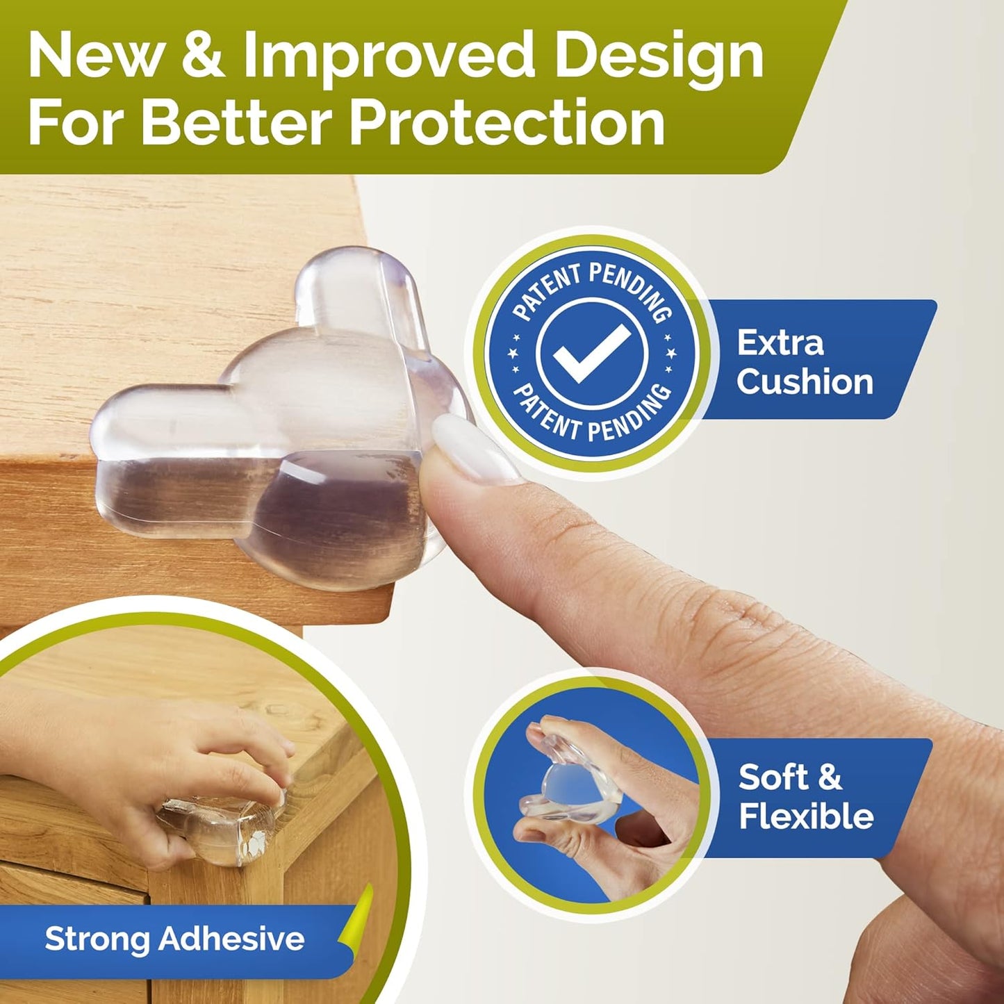 Corner Protectors for Baby (12 Pack) - Patented - New & Improved Edge 