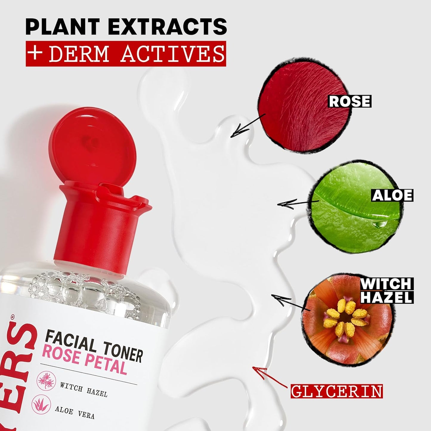 THAYERS Alcohol-Free Rose Petal Witch Hazel Facial Toner for Glowing S