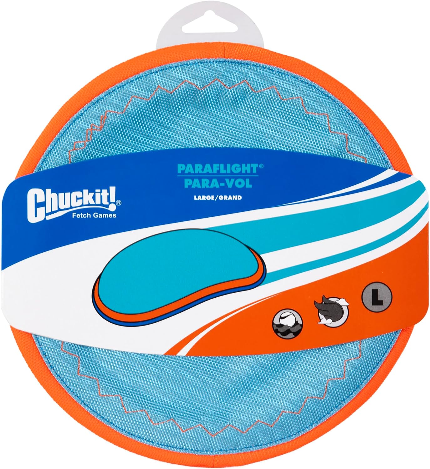 Chuckit! Paraflight Flying Disc Dog Toy - Water Floating Flyer - Durab
