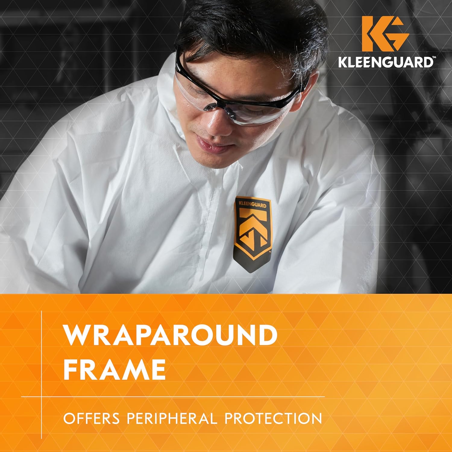 KleenGuard™ V30 Nemesis™ Safety Glasses (25676), Clear Lenses, Black F