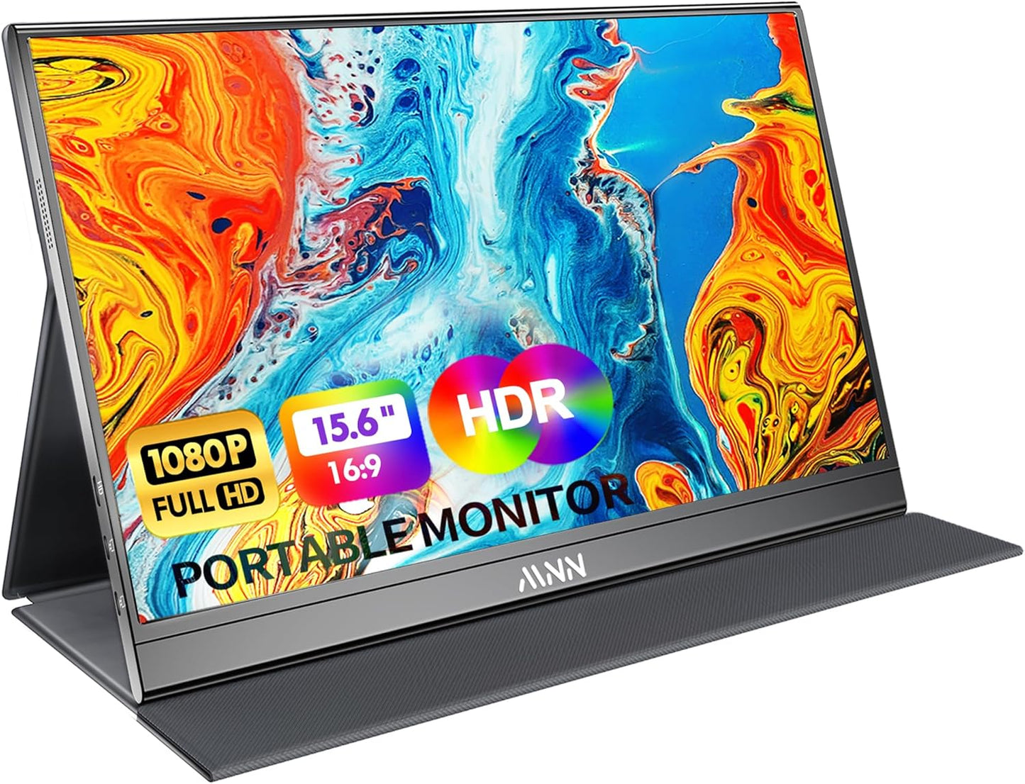 MNN Portable Monitor 15.6inch FHD 1080P USB C HDMI Gaming Ultra-Slim I