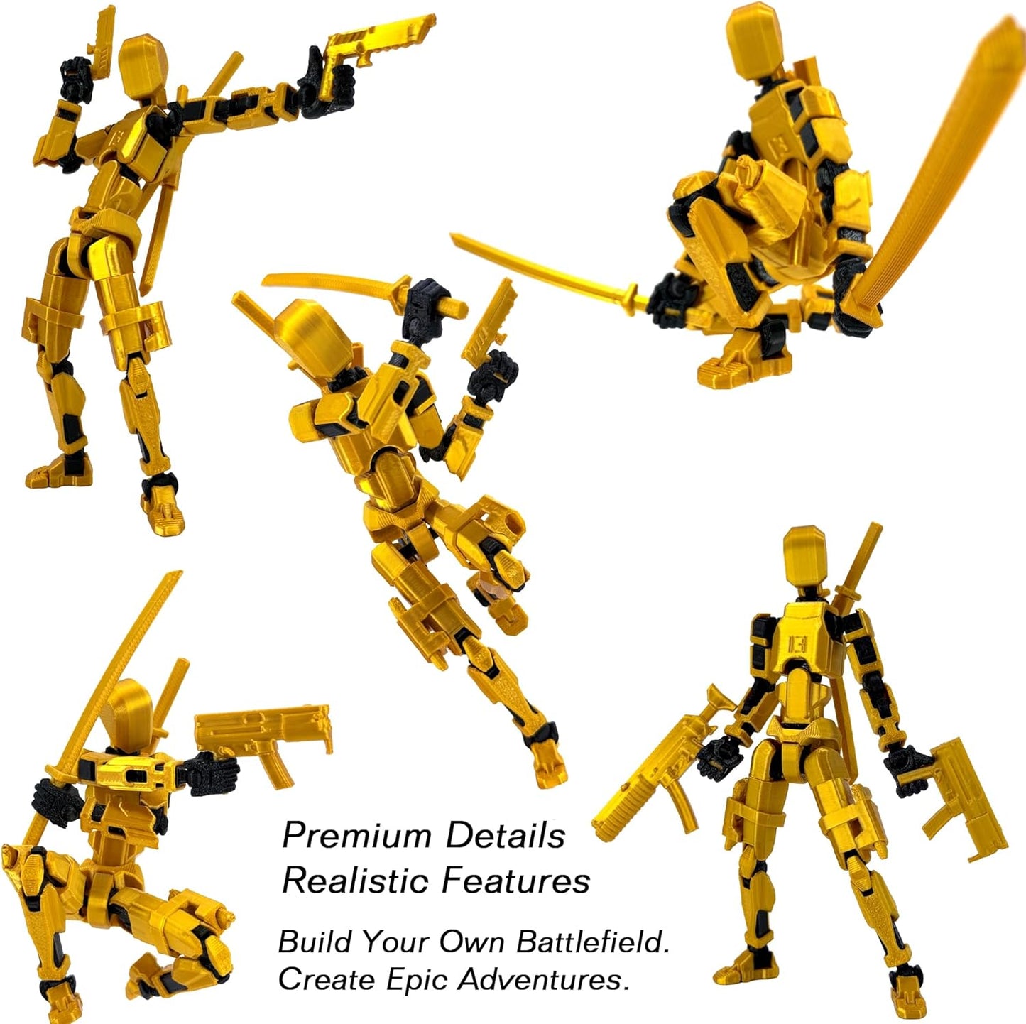 Gatling Gun T13 Titan 13 Action Figure Set【Assembled】, Robot Action Fi