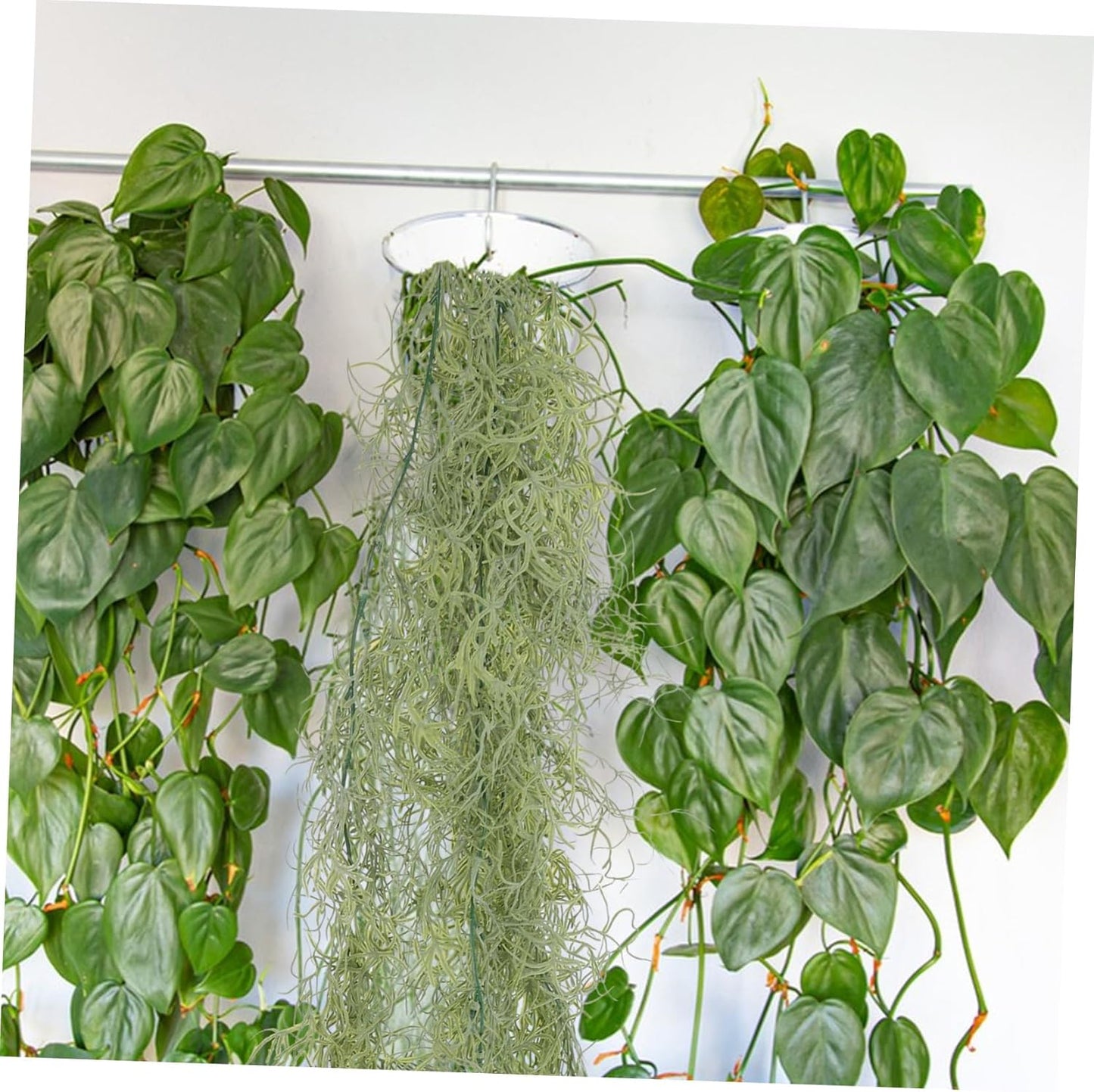 Milisten Artificial Succulents Hanging Plants Faux Greenery String Plants for Home Office Weddings Garden Decor Realistic Dry Flowers and Moss Crafts