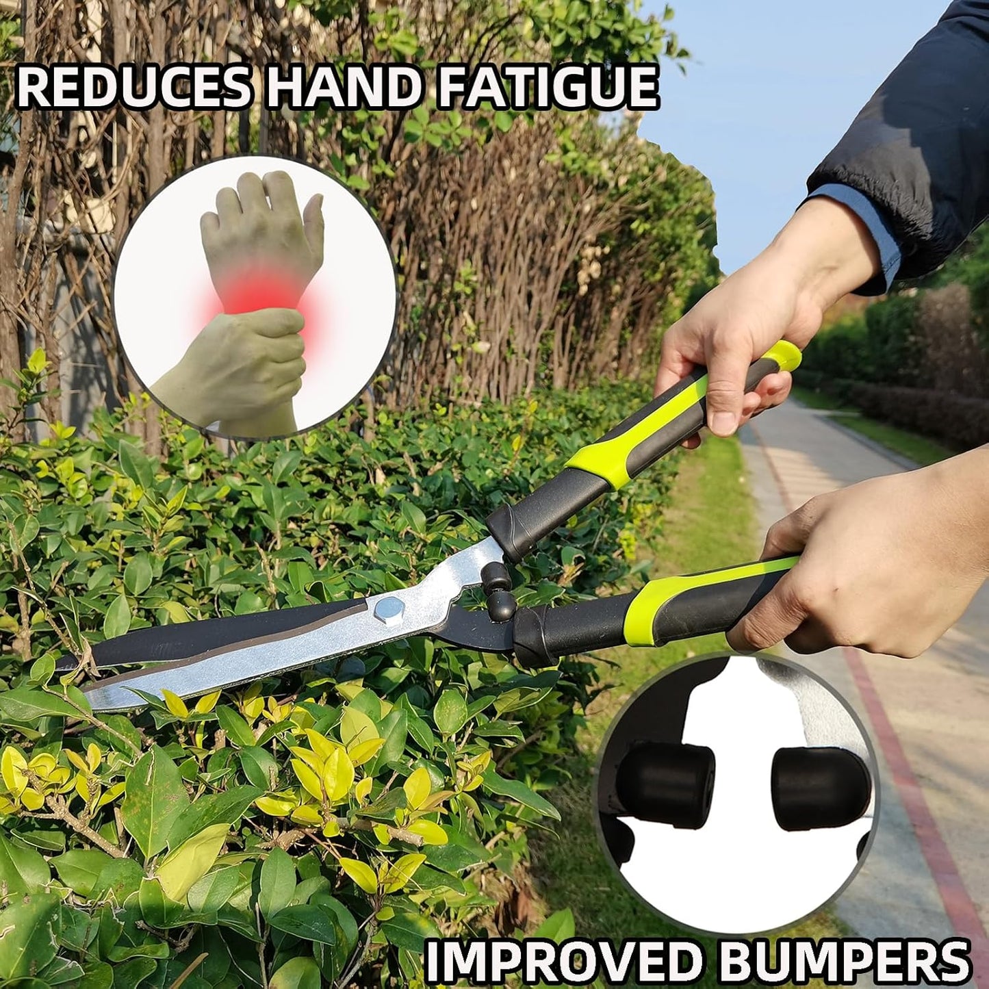 Hedge Clippers Shears Hedge Shears for Trimming Borders, Garden Tools 