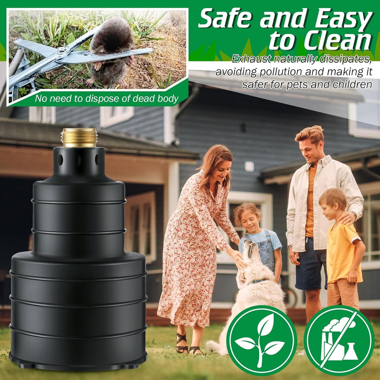 Qualirey 1 Pack Pest Control Exhaust Pipe Attachment Transport Exhaust