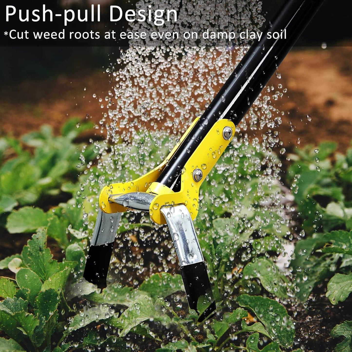 DonSail Hoe Garden Tool -Scuffle Garden Hoes for Weeding Gardening Lon