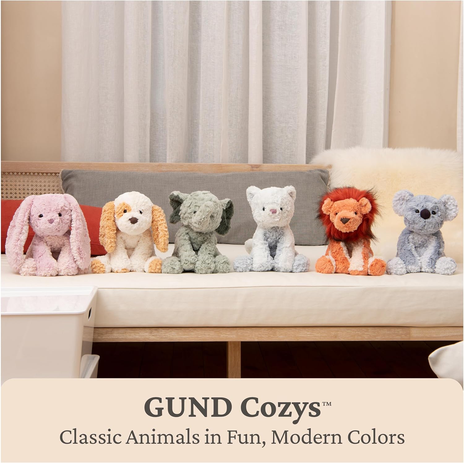 GUND Cozys Collection Cow, Stuffed Animal for Ages 1 and Up, Spring De