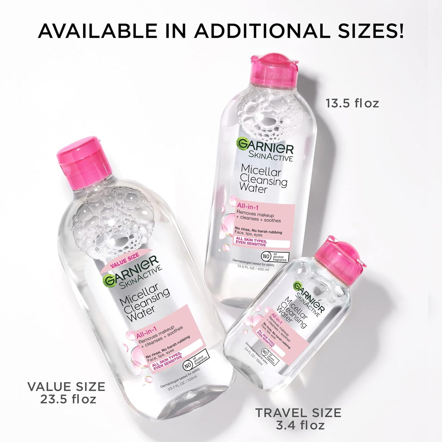 Garnier Micellar Cleansing Water, All-in-1 Makeup Remover and Facial C