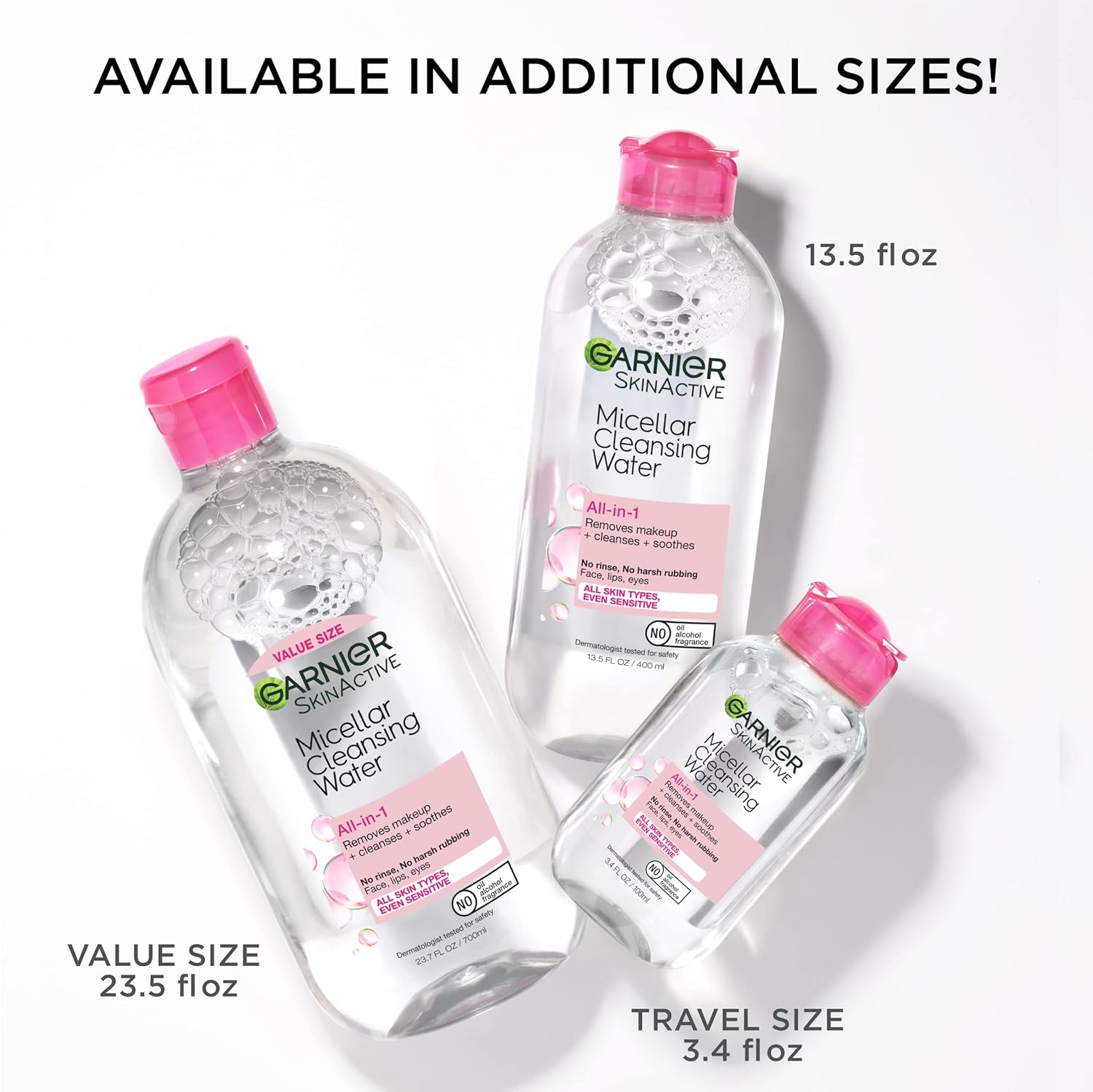 Garnier Micellar Cleansing Water, All-in-1 Makeup Remover and Facial C