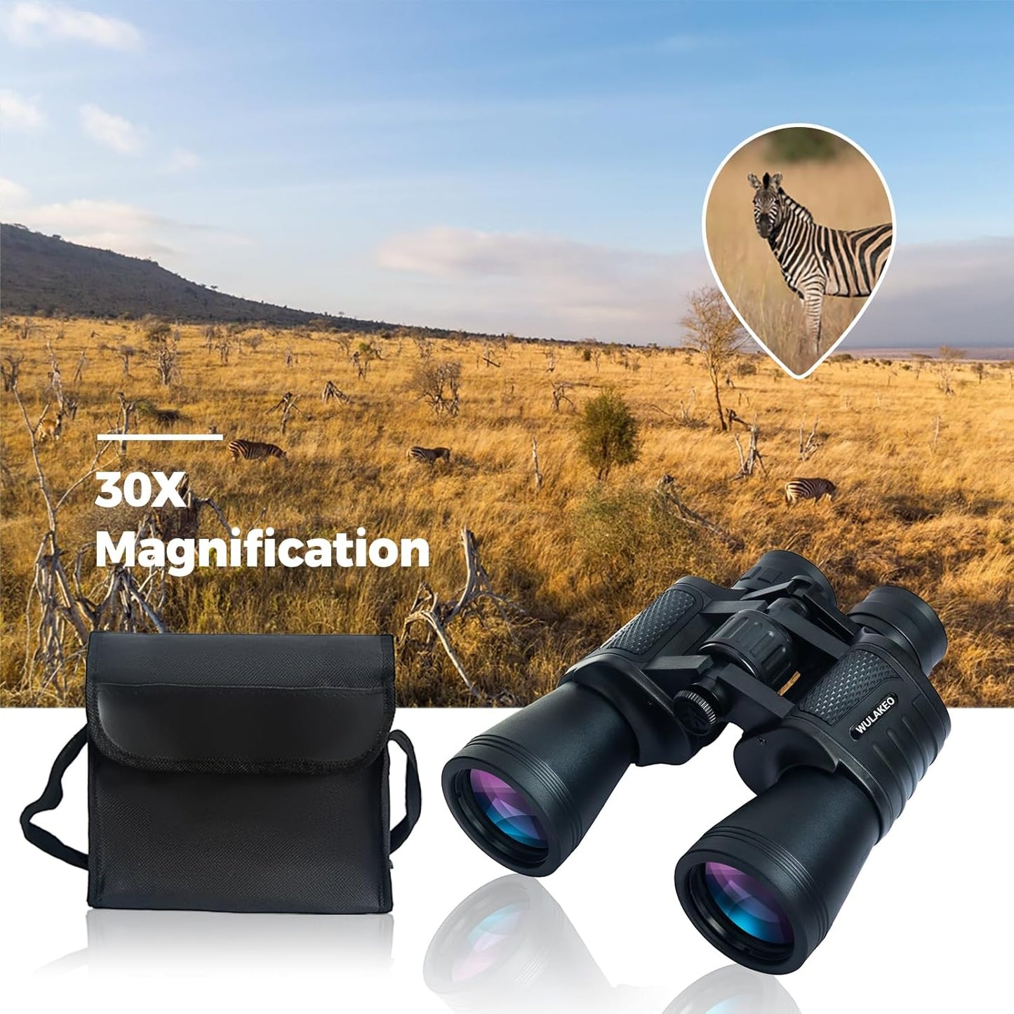 30x50 High Powered Binoculars for Adults, Waterproof Compact Binocular